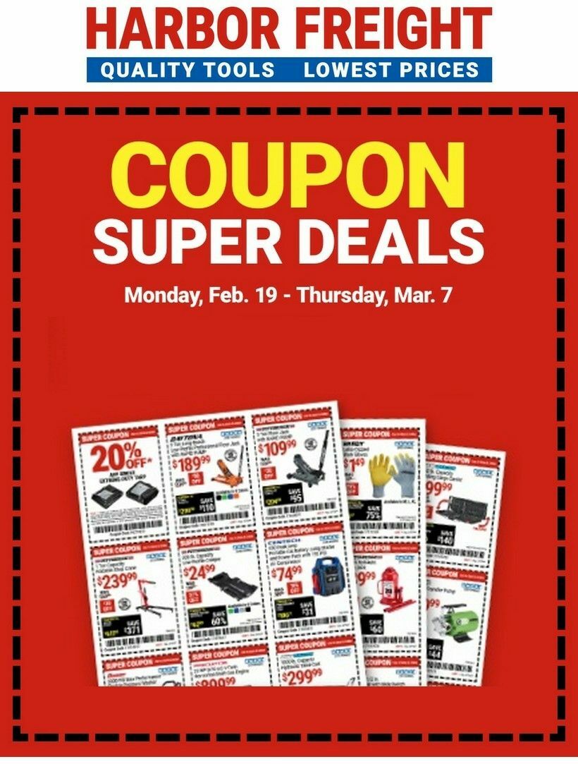 Harbor Freight Tools Weekly Ad from February 19