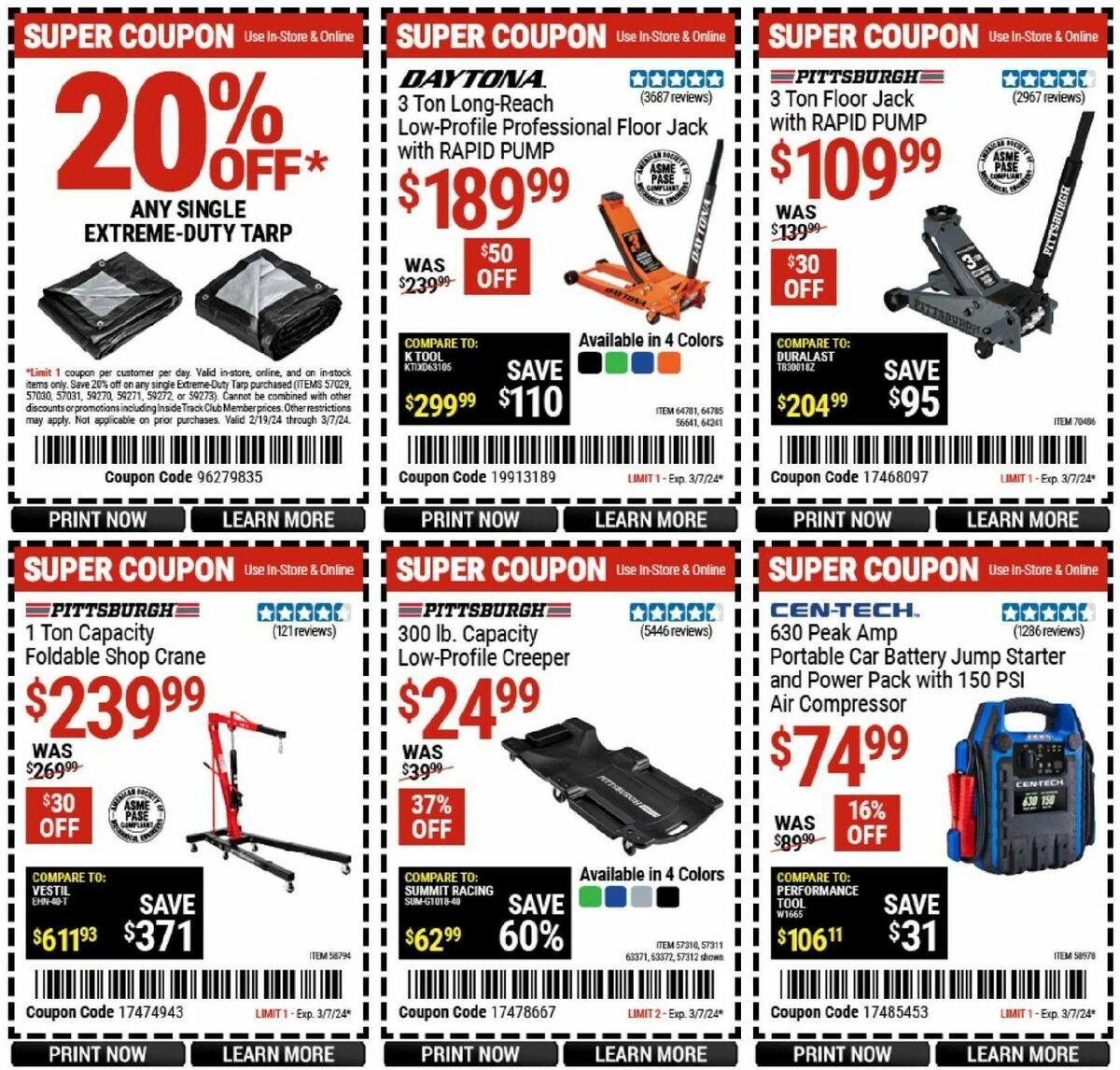 Harbor Freight Tools Weekly Ad from February 19