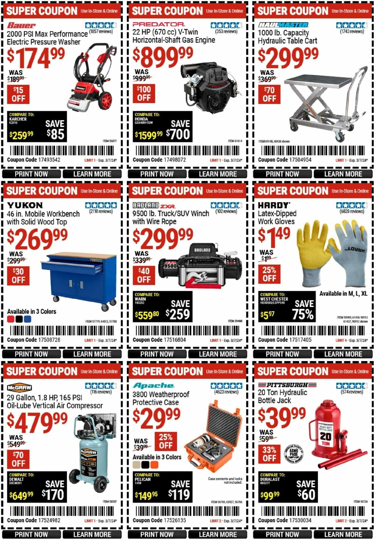 Harbor Freight Tools Weekly Ad from February 19