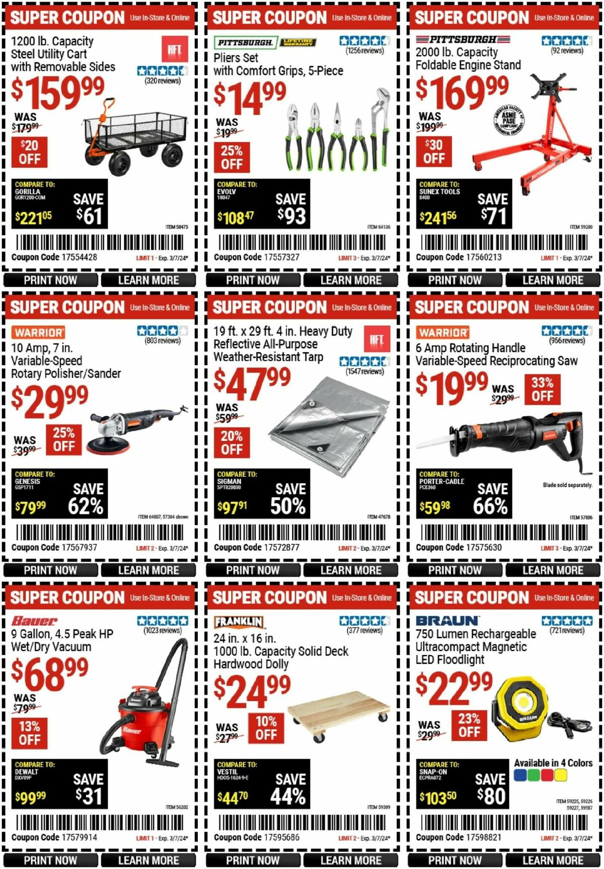 Harbor Freight Tools Weekly Ad from February 19