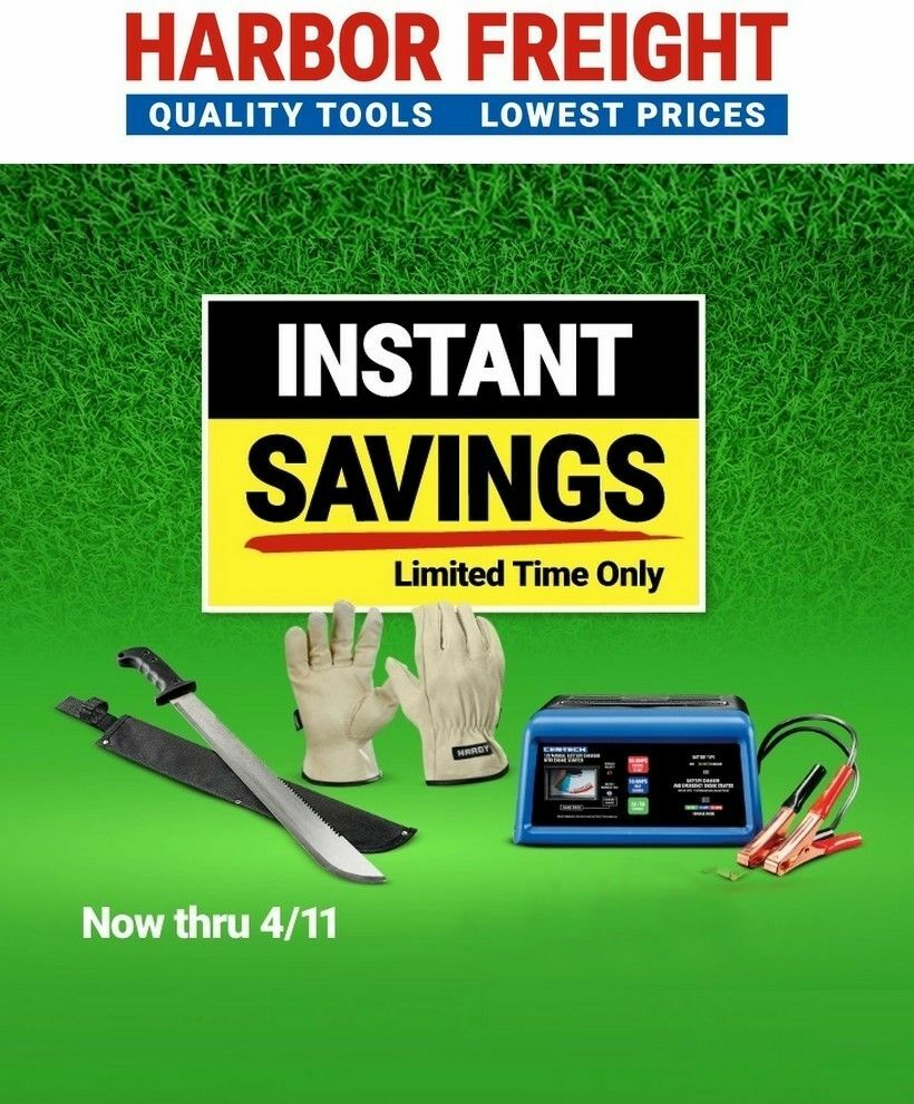 Harbor Freight Tools Instant Savings Weekly Ad from March 11