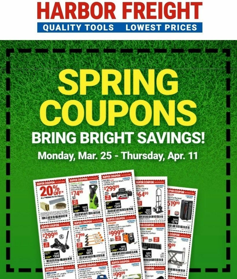 Harbor Freight Tools Weekly Ad from March 25