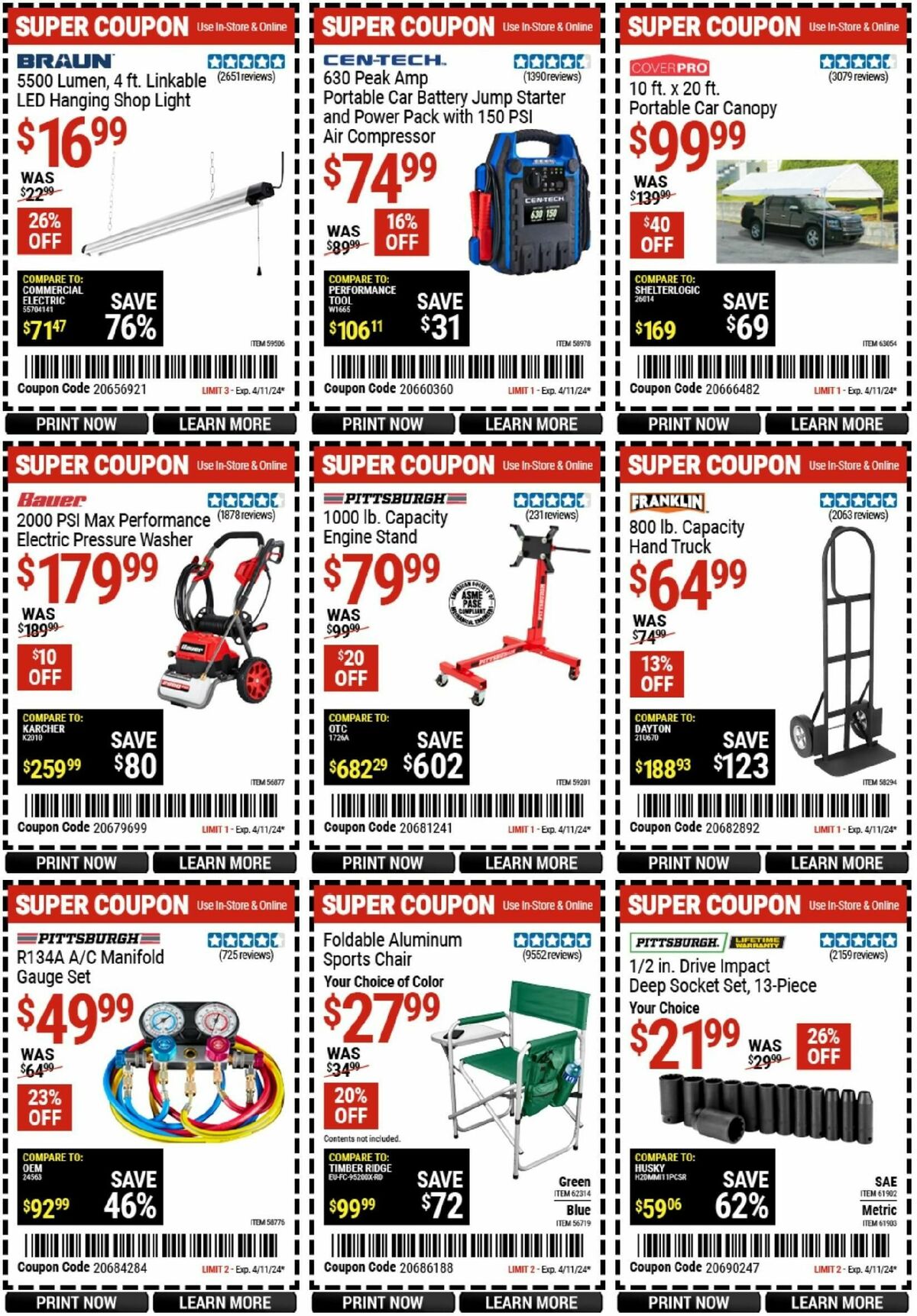 Harbor Freight Tools Weekly Ad from March 25