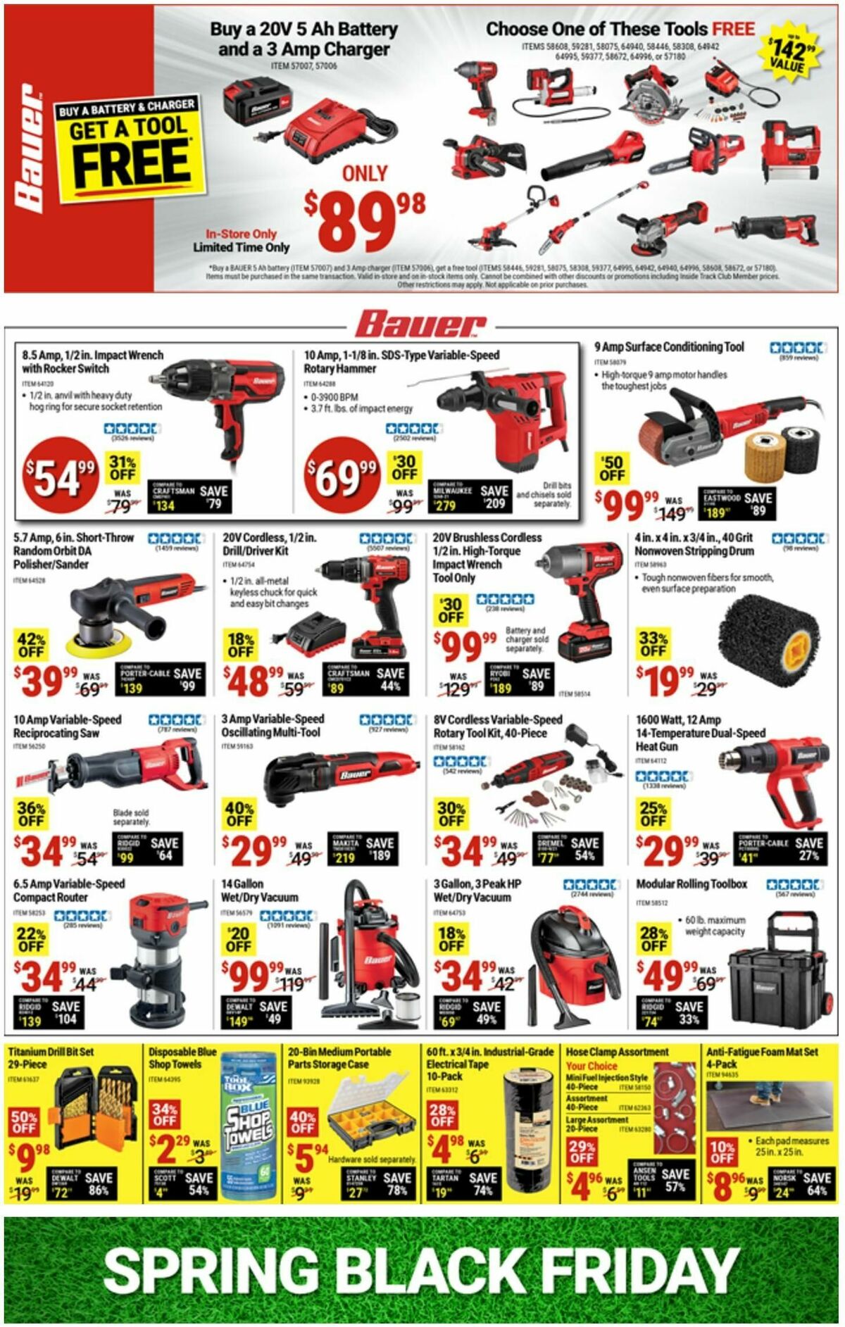 Harbor Freight Tools Weekly Ad from April 8