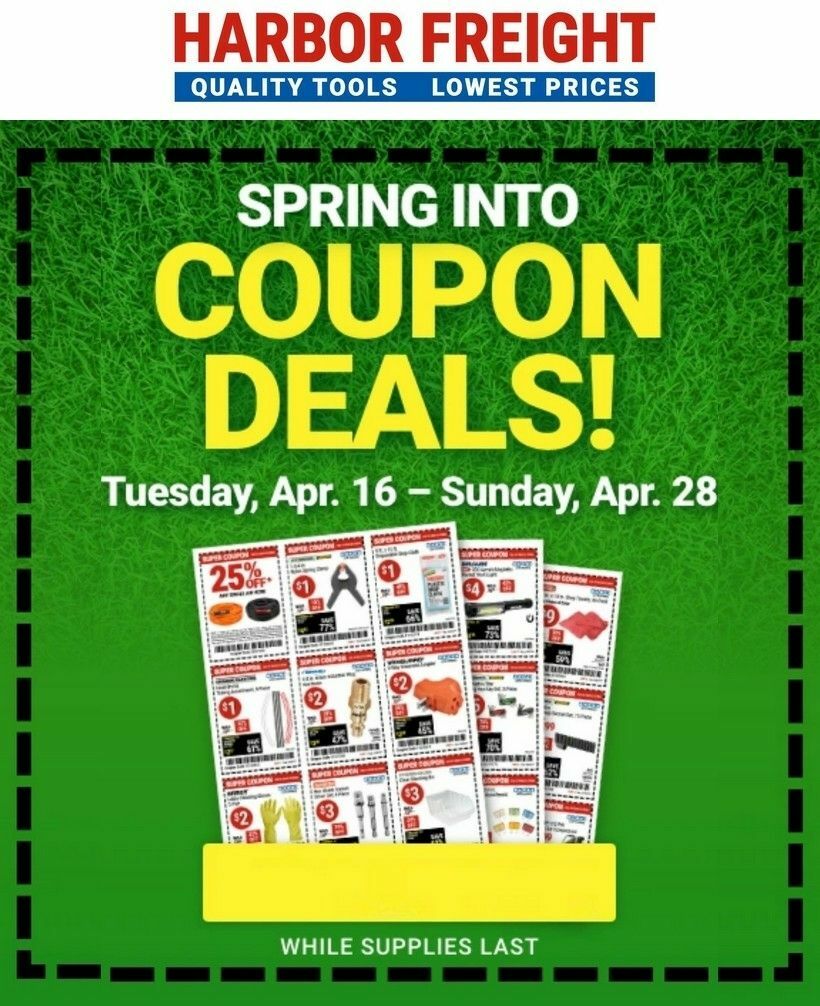 Harbor Freight Tools Weekly Ad from April 16