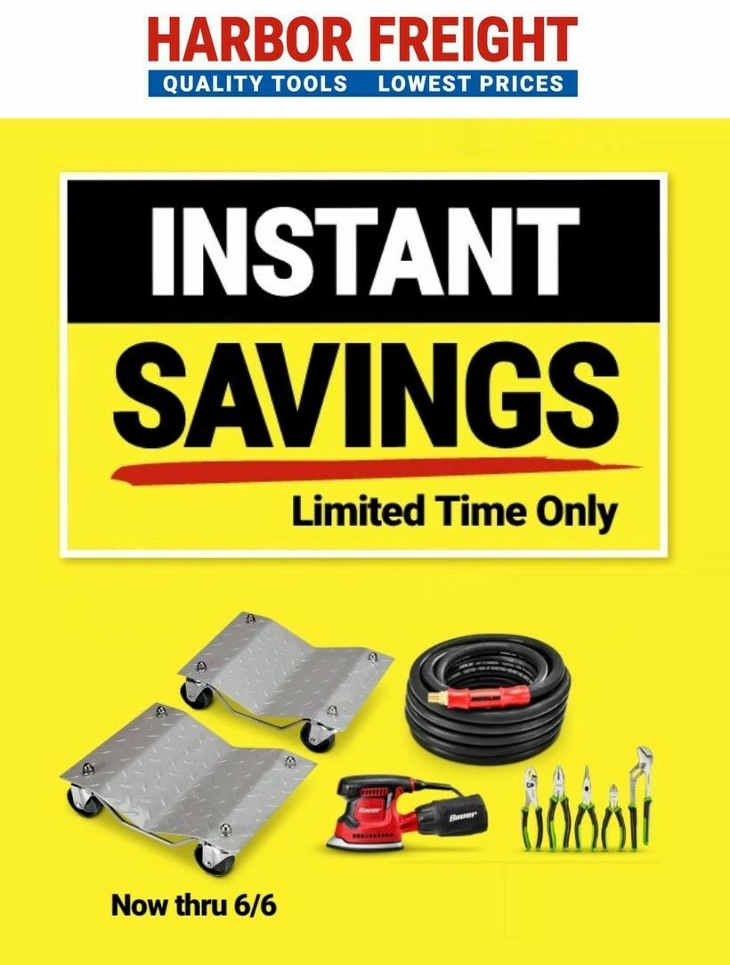 Harbor Freight Tools Instant Savings Weekly Ad from April 16