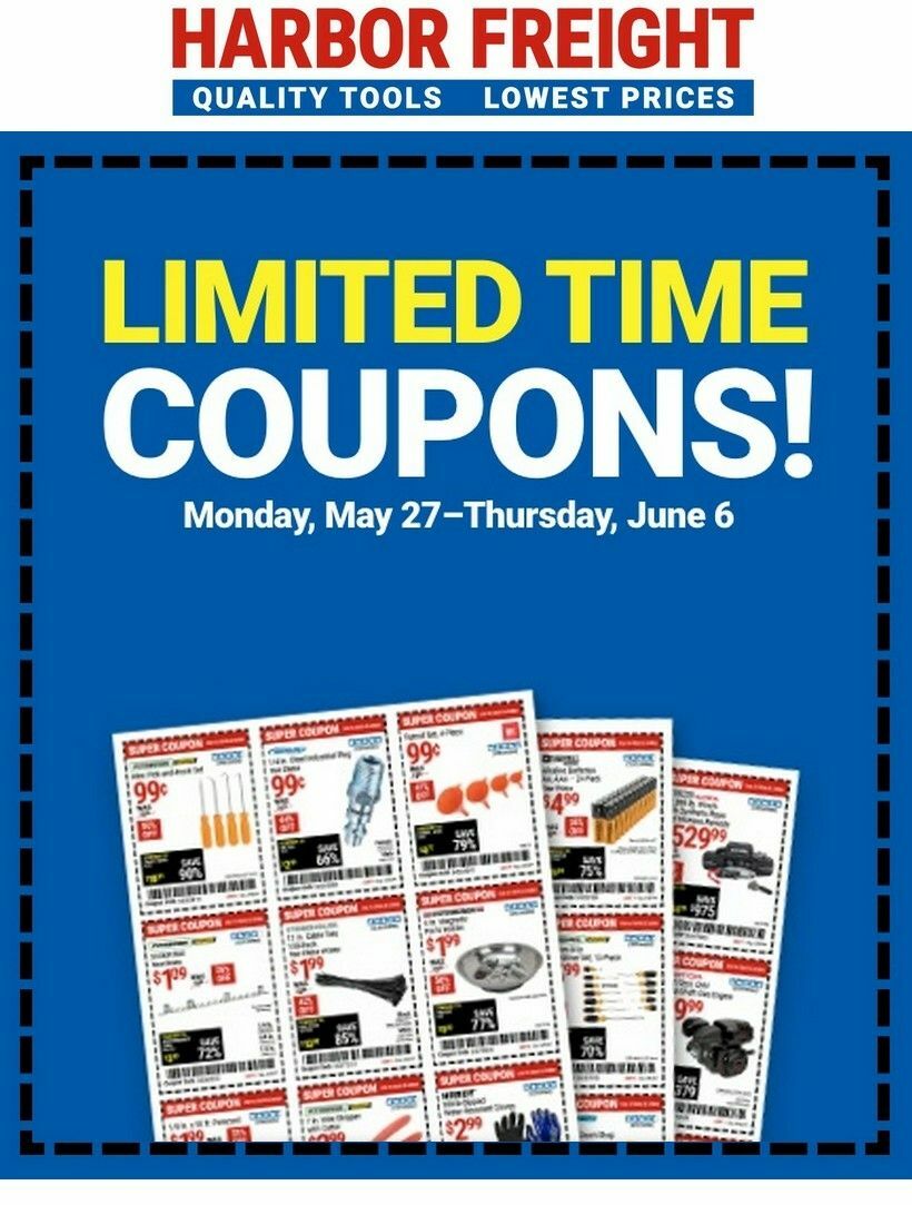 Harbor Freight Tools Weekly Ad from May 27