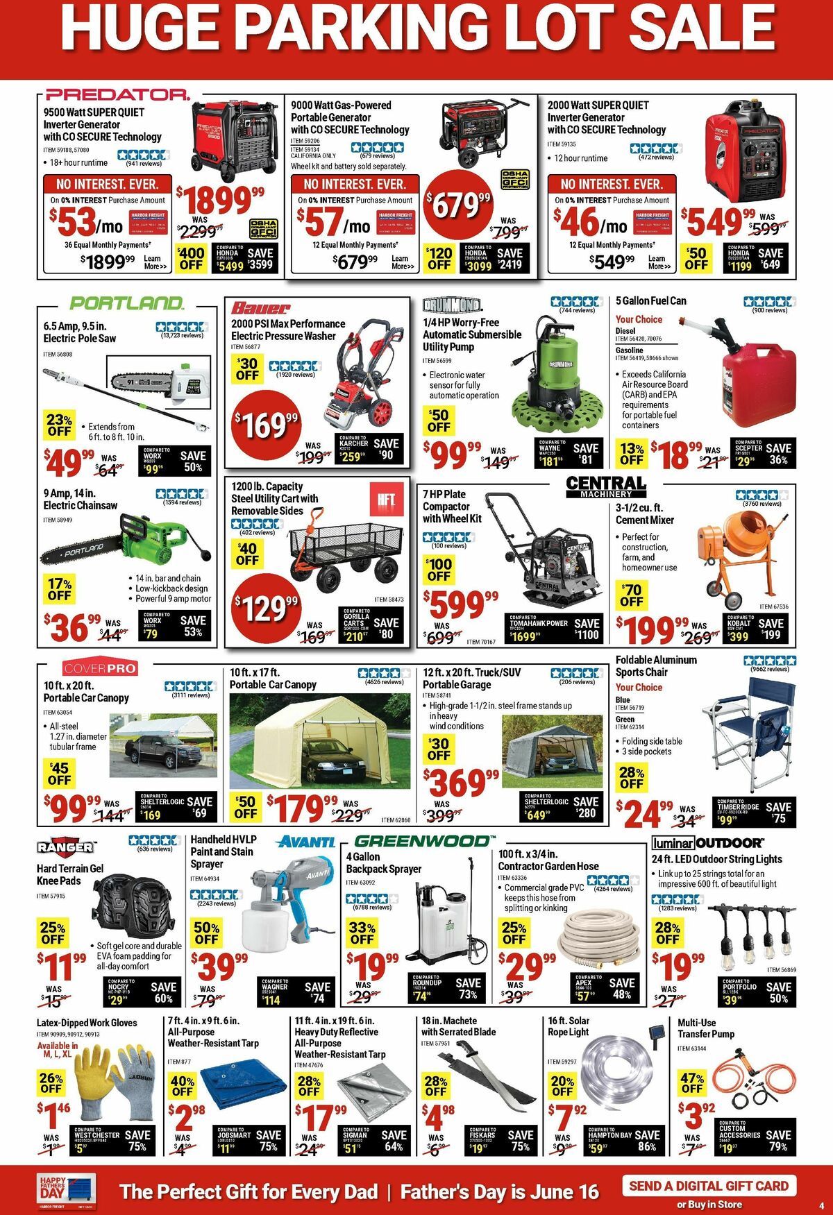 Harbor Freight Tools Weekly Ad from June 3