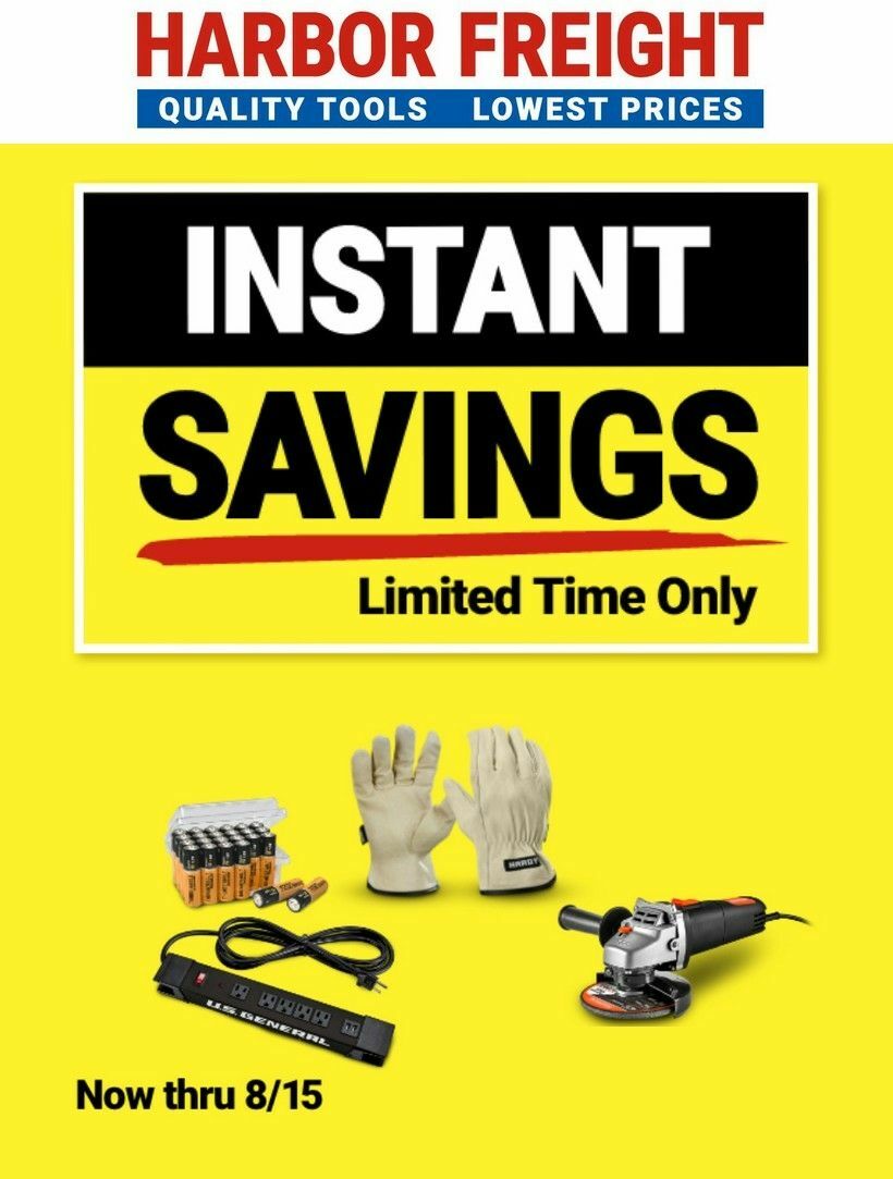 Harbor Freight Tools Instant Savings Weekly Ad from June 23