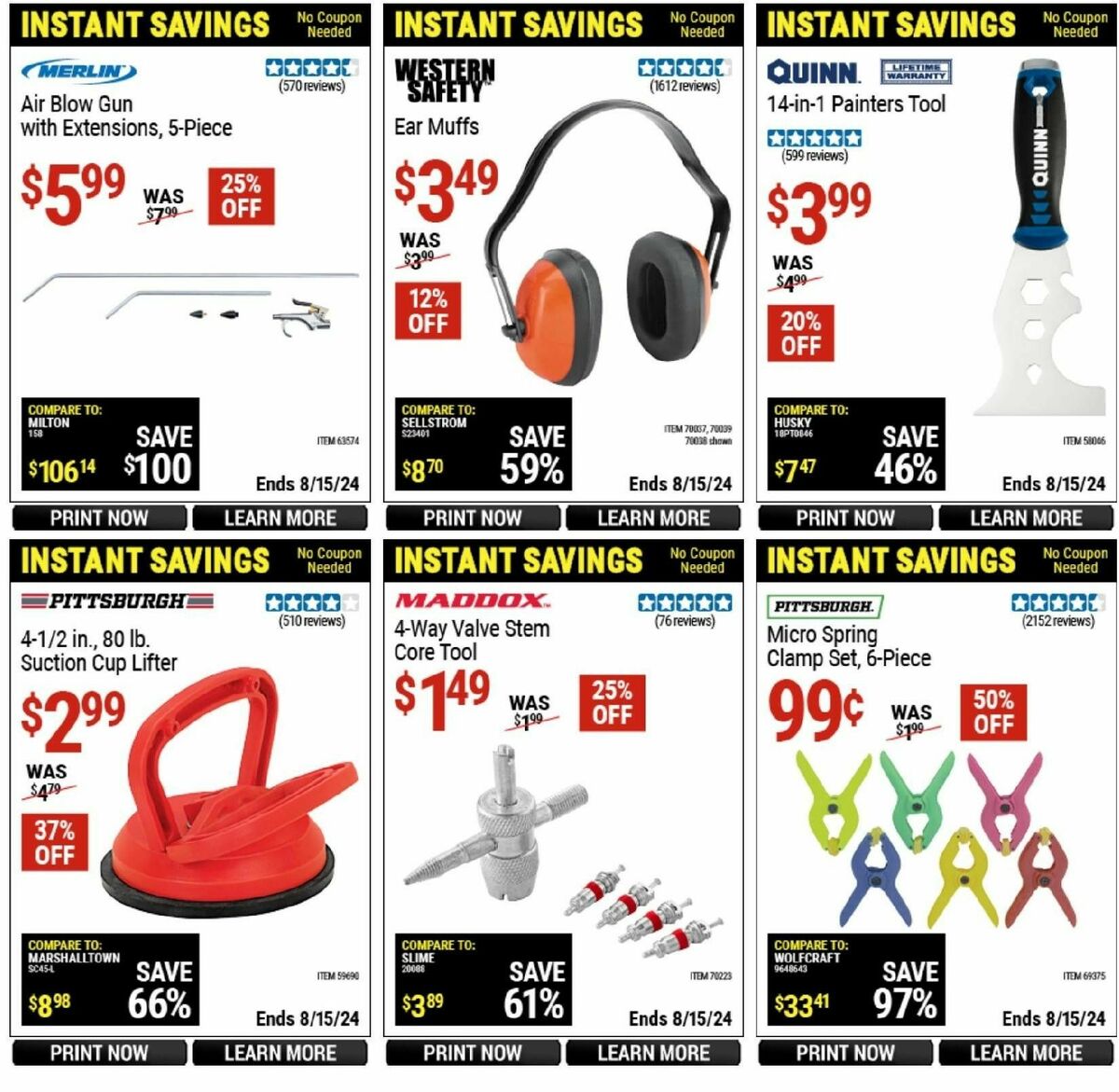 Harbor Freight Tools Instant Savings Weekly Ad from June 23