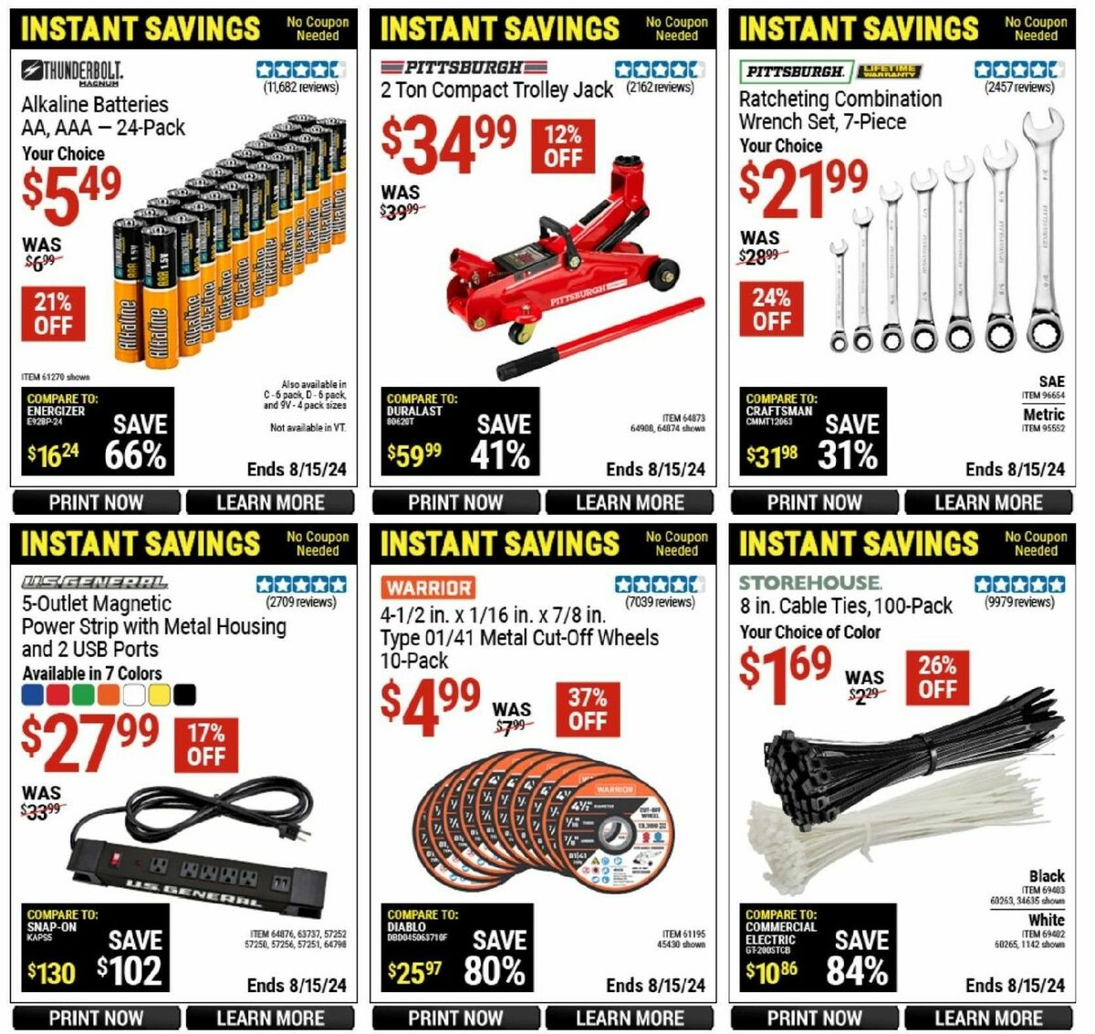 Harbor Freight Tools Instant Savings Weekly Ad from June 23
