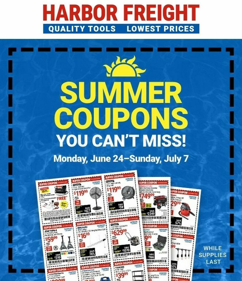 Harbor Freight Tools Weekly Ad from June 24