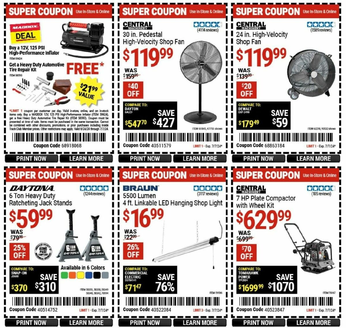 Harbor Freight Tools Weekly Ad from June 24