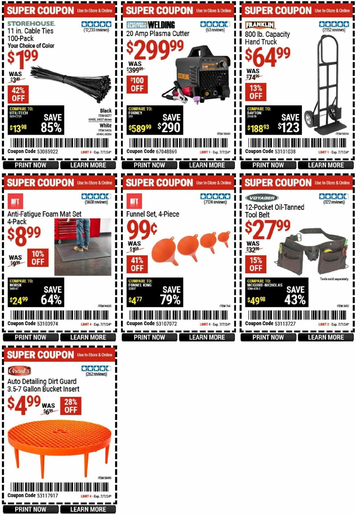 Harbor Freight Tools Weekly Ad from June 24