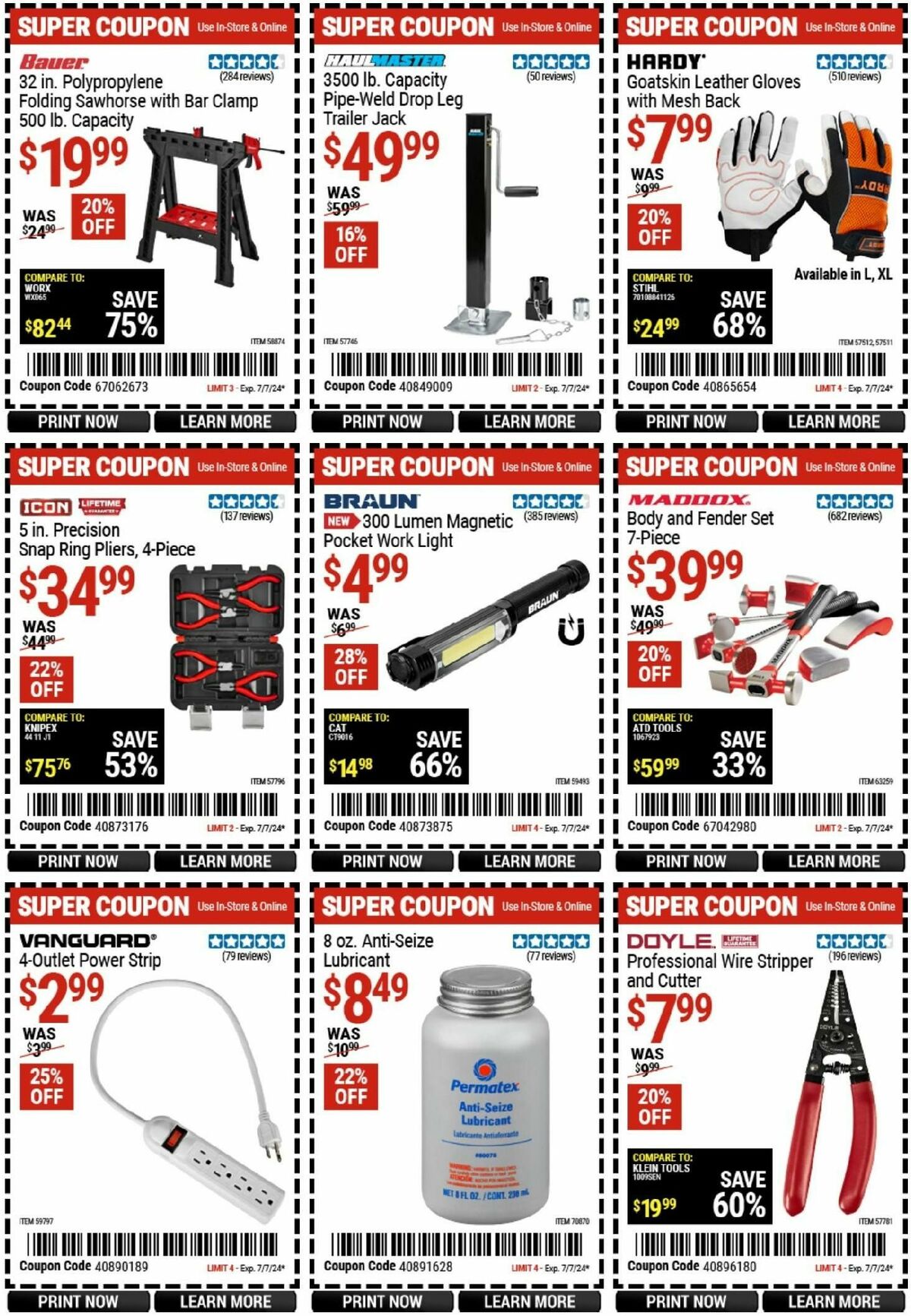 Harbor Freight Tools Weekly Ad from June 24