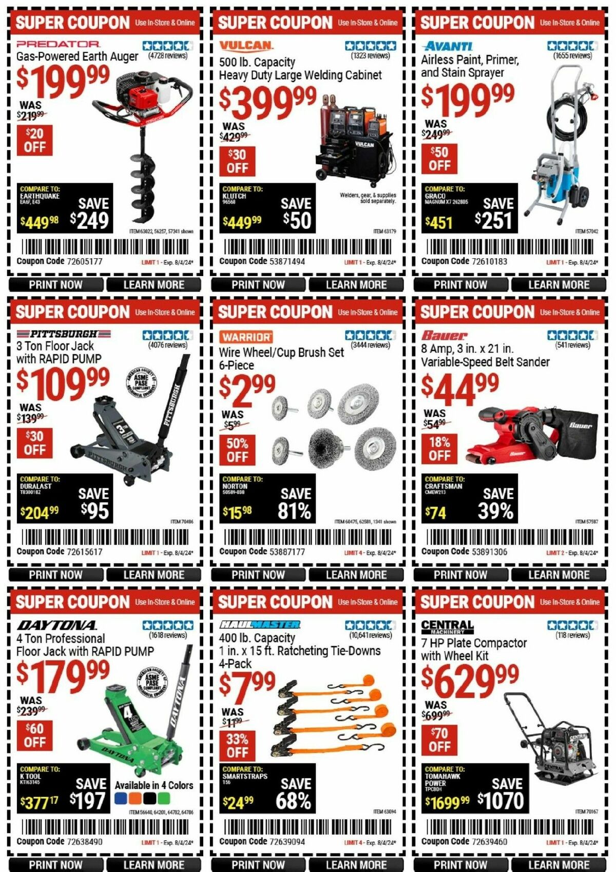 Harbor Freight Tools Weekly Ad from July 26