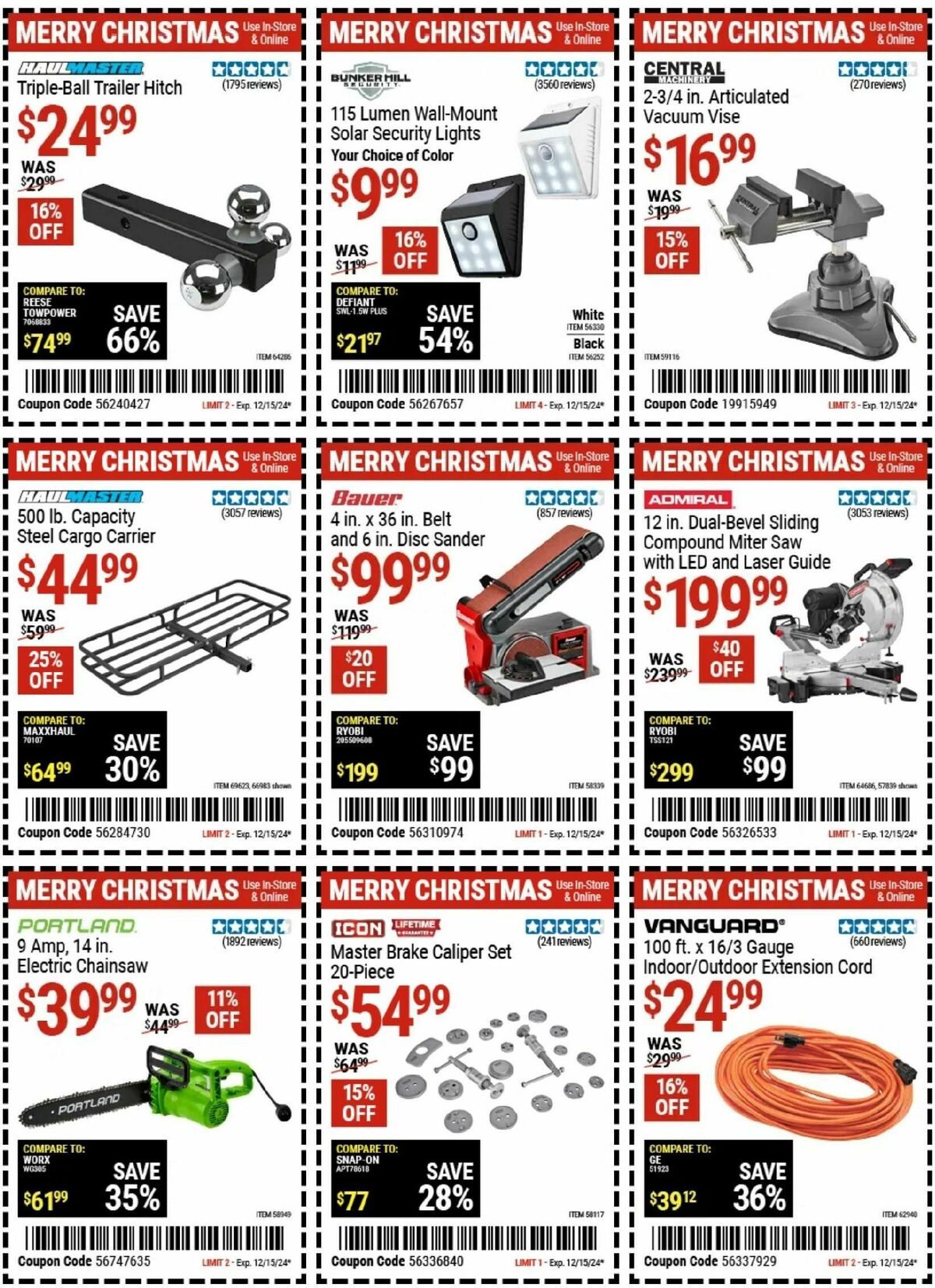Harbor Freight Tools Weekly Ad from November 29