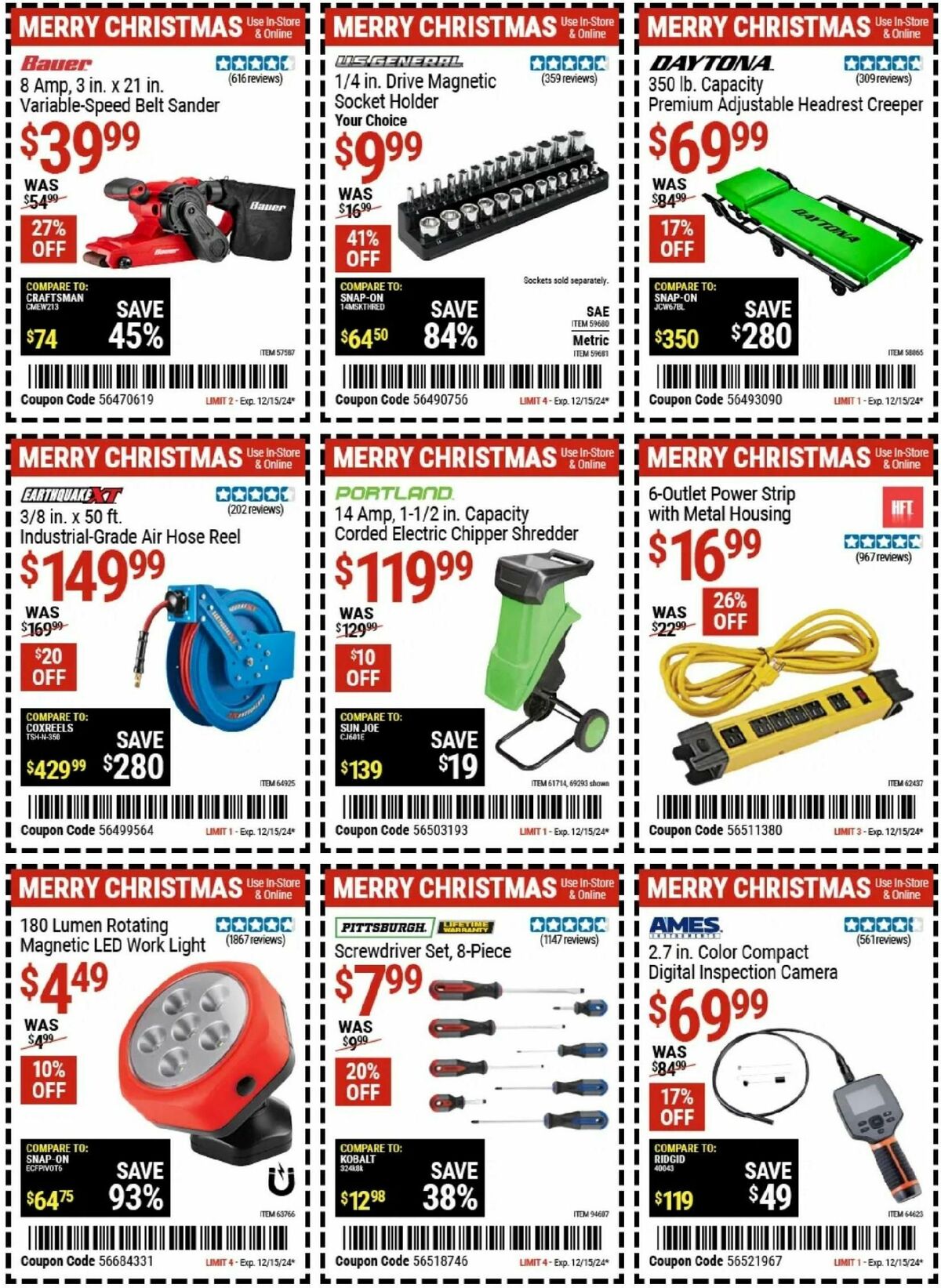 Harbor Freight Tools Weekly Ad from November 29