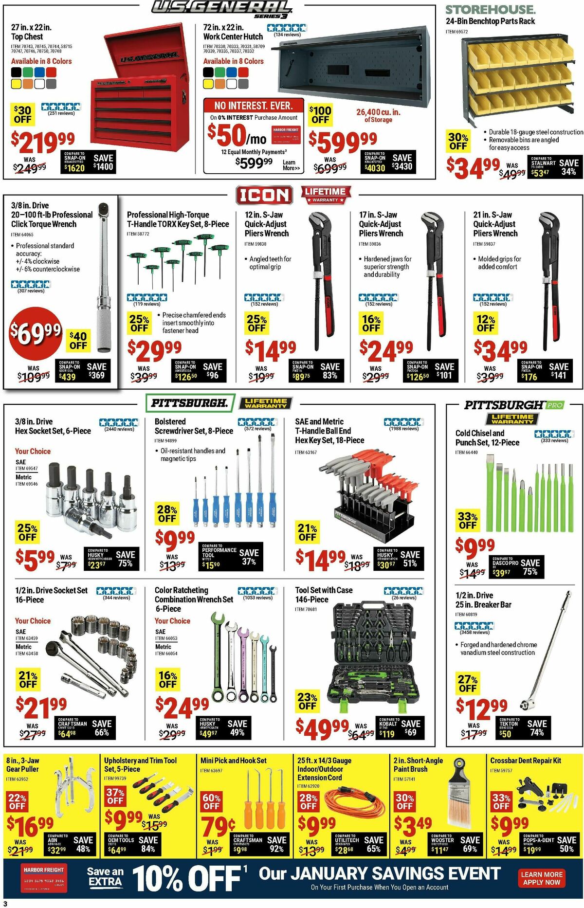 Harbor Freight Tools Weekly Ad from January 21