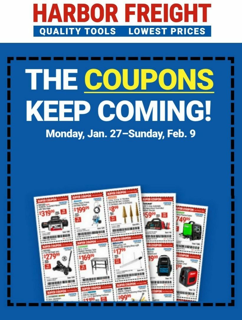 Harbor Freight Tools Weekly Ad from January 27