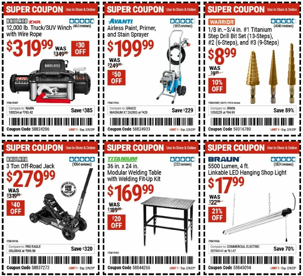 Harbor Freight Tools Weekly Ad from January 27
