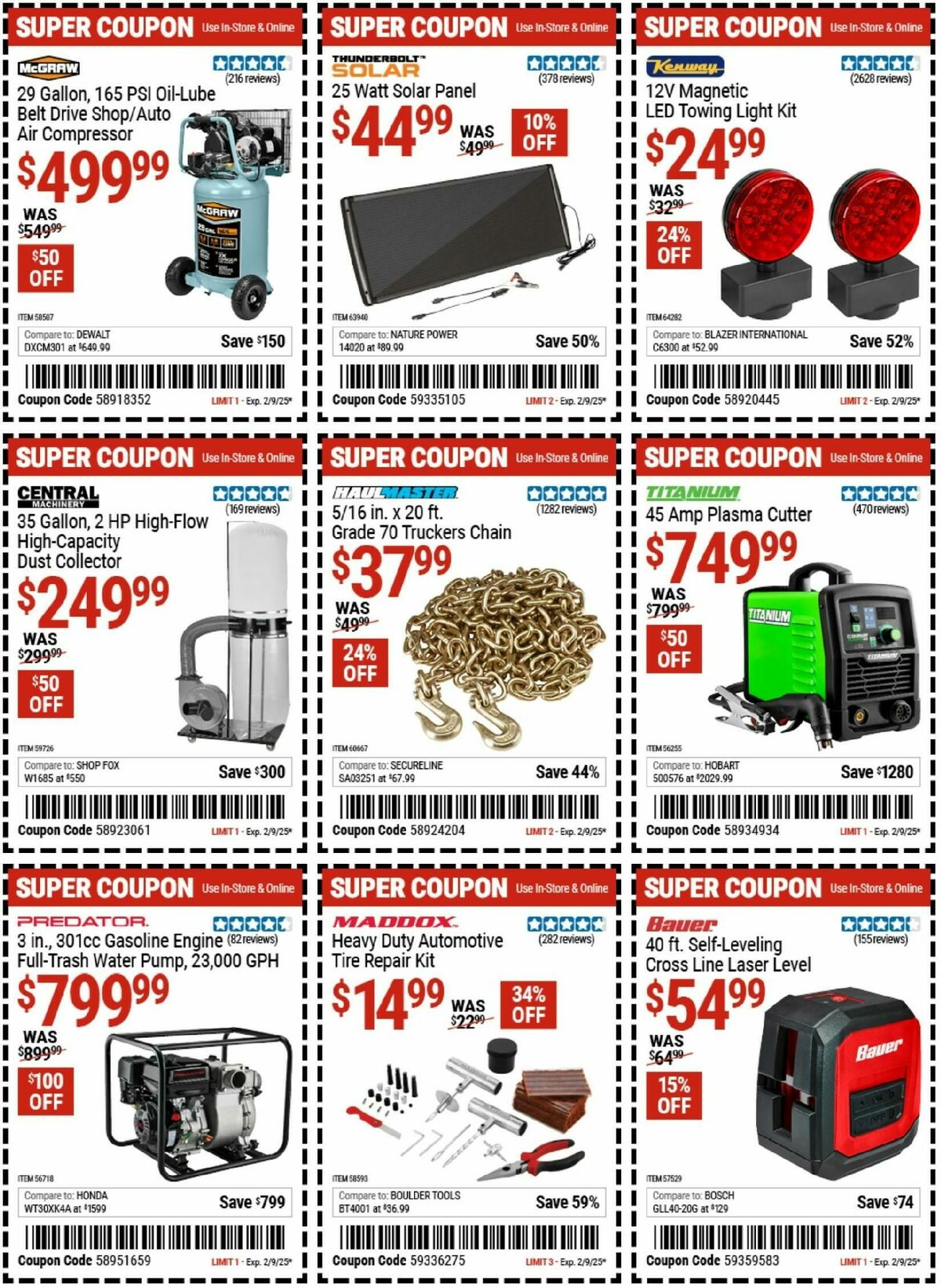 Harbor Freight Tools Weekly Ad from January 27