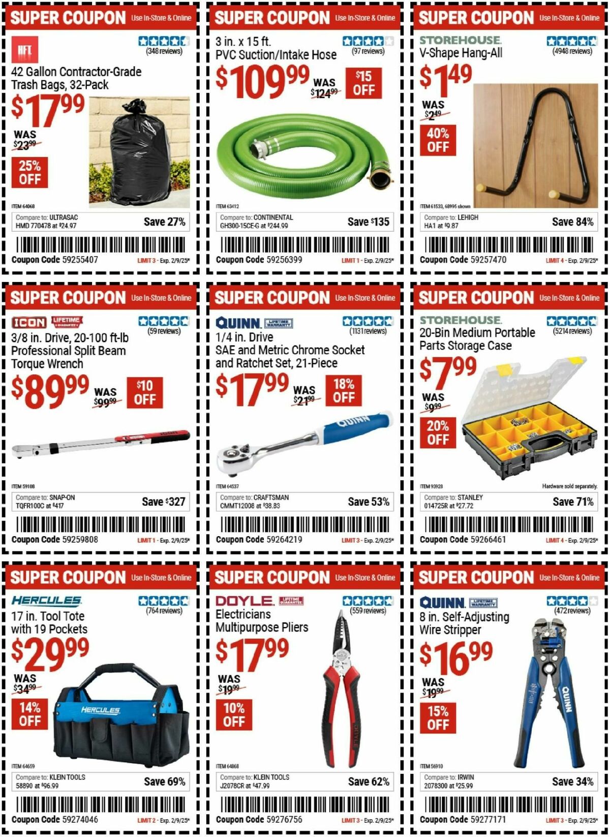 Harbor Freight Tools Weekly Ad from January 27