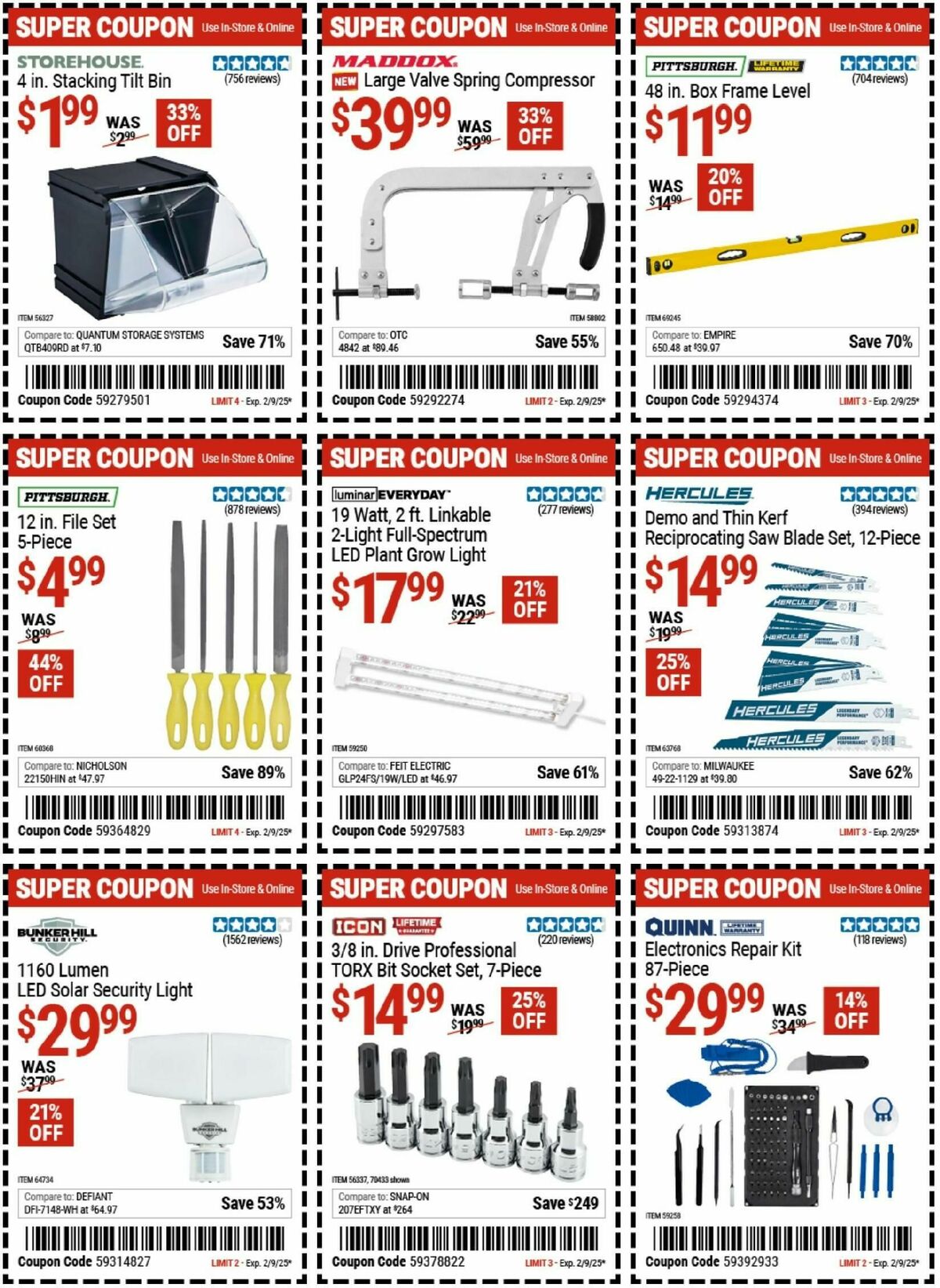 Harbor Freight Tools Weekly Ad from January 27