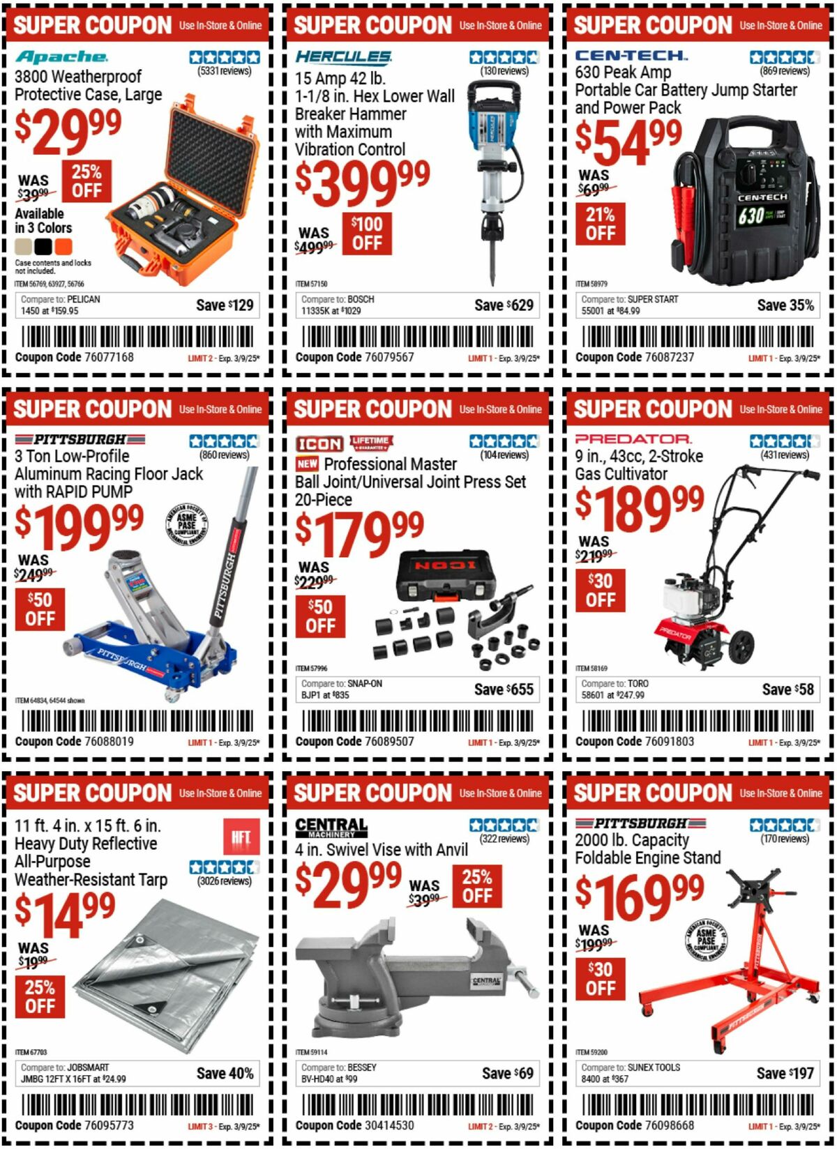 Harbor Freight Tools Weekly Ad from February 24