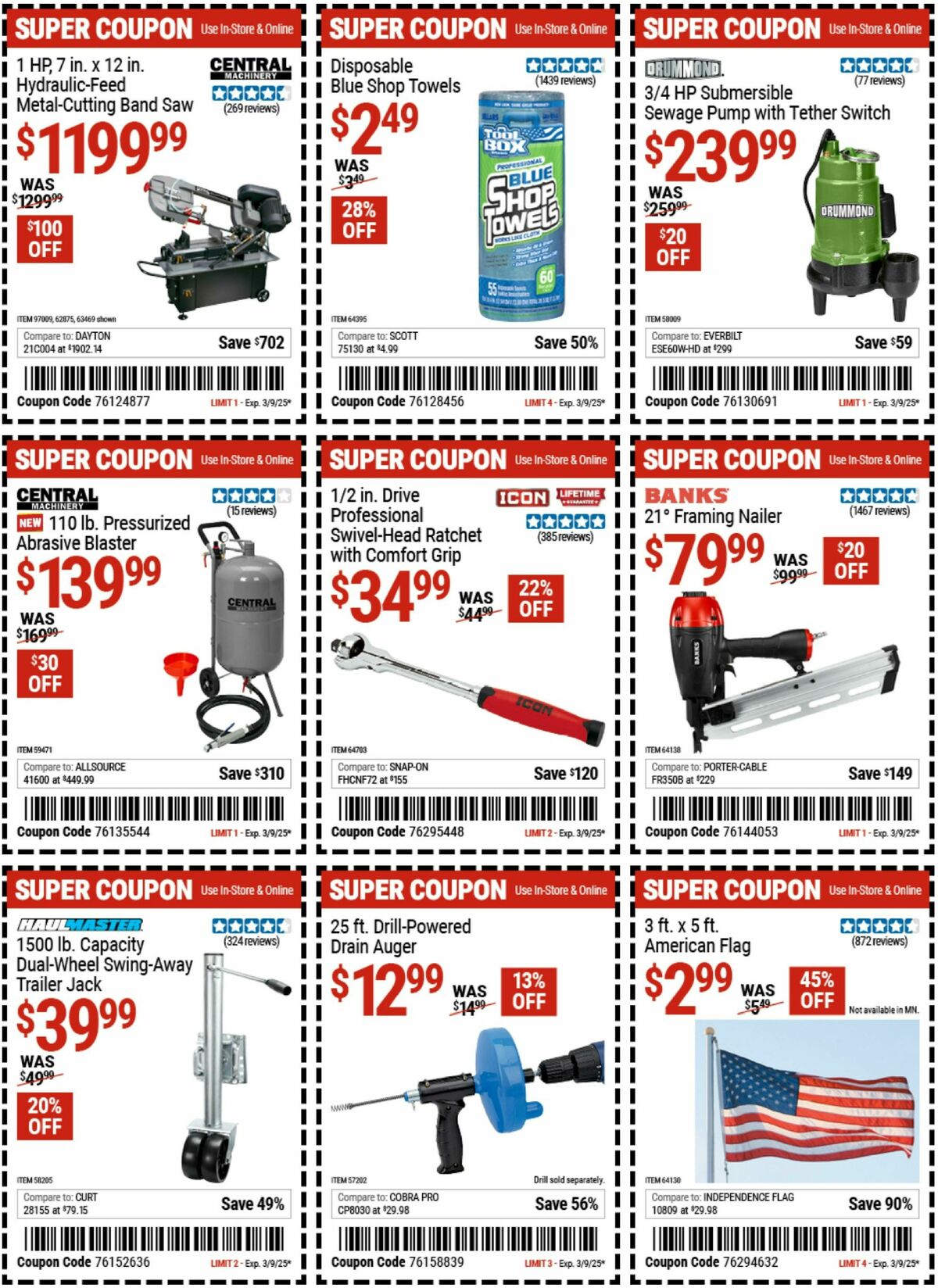 Harbor Freight Tools Weekly Ad from February 24