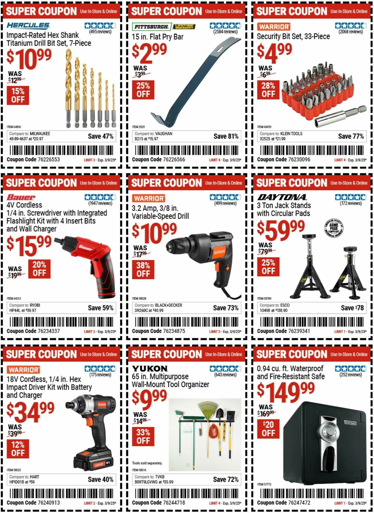Harbor Freight Tools Weekly Ad from February 24