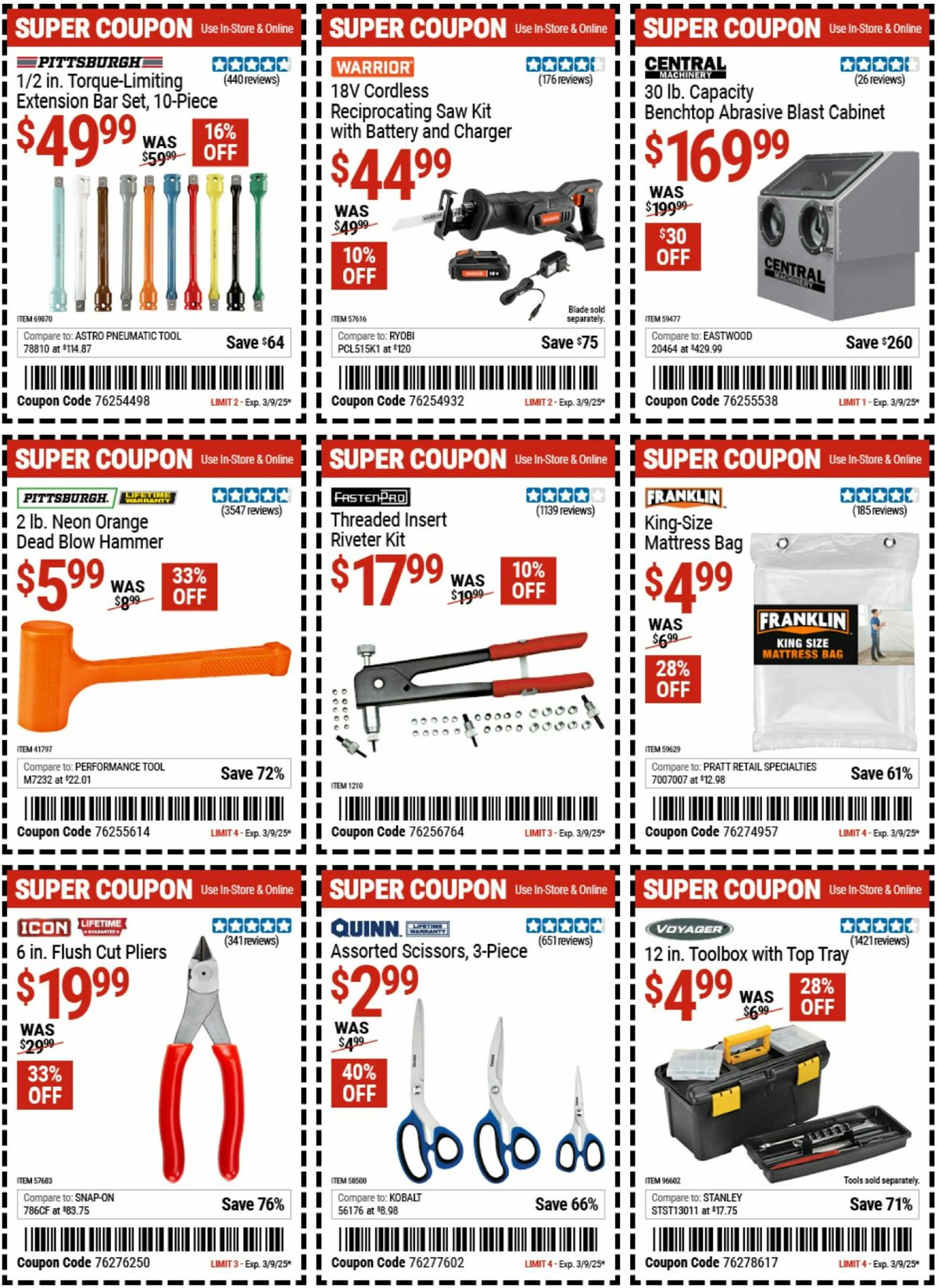 Harbor Freight Tools Weekly Ad from February 24