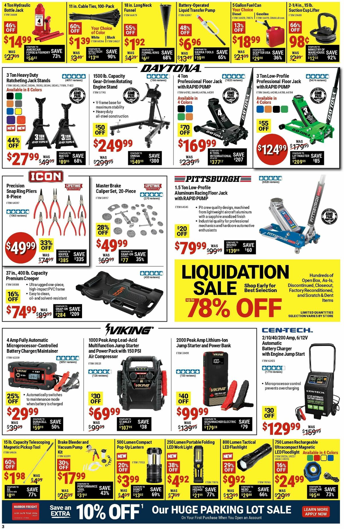 Harbor Freight Tools Weekly Ad from March 3