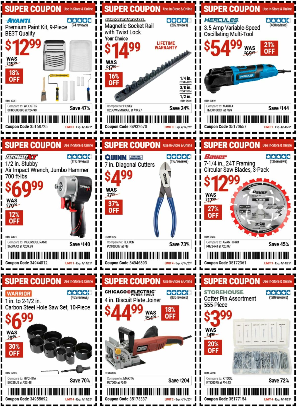 Harbor Freight Tools Weekly Ad from March 24