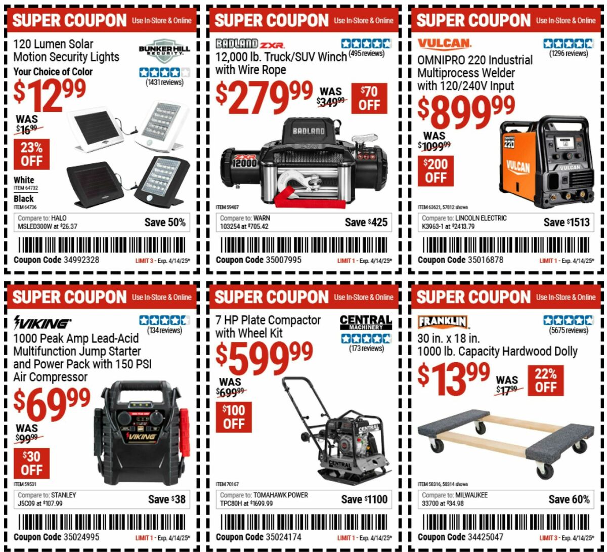 Harbor Freight Tools Weekly Ad from March 24