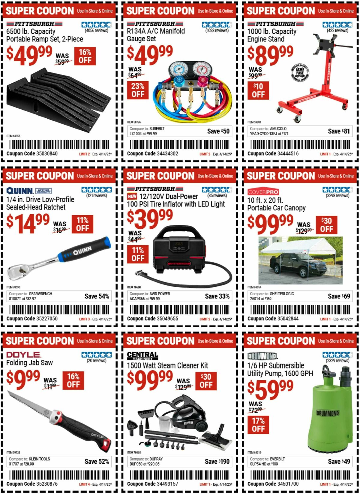Harbor Freight Tools Weekly Ad from March 24