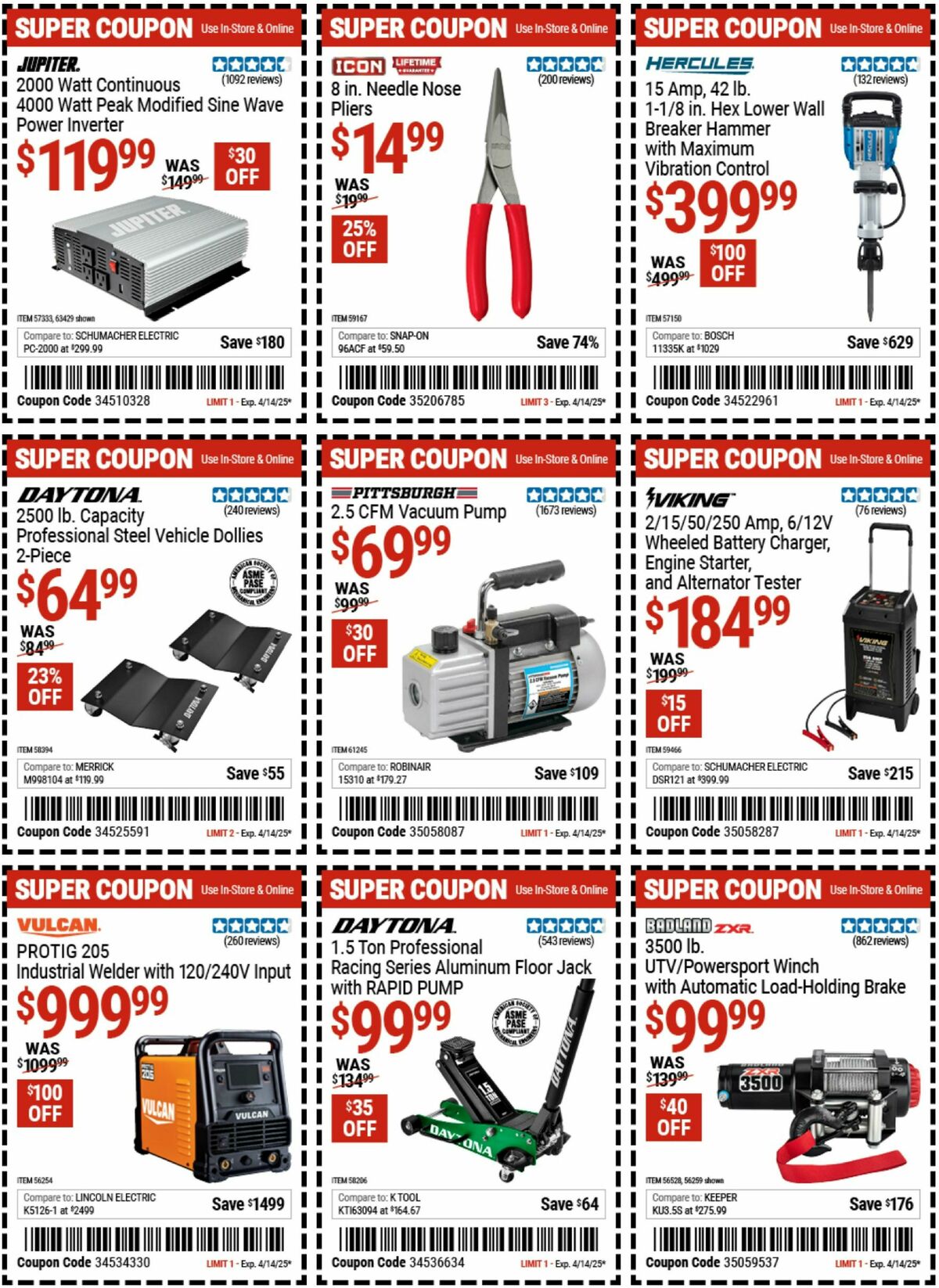 Harbor Freight Tools Weekly Ad from March 24