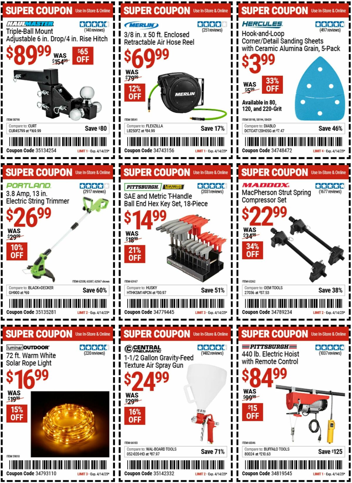 Harbor Freight Tools Weekly Ad from March 24