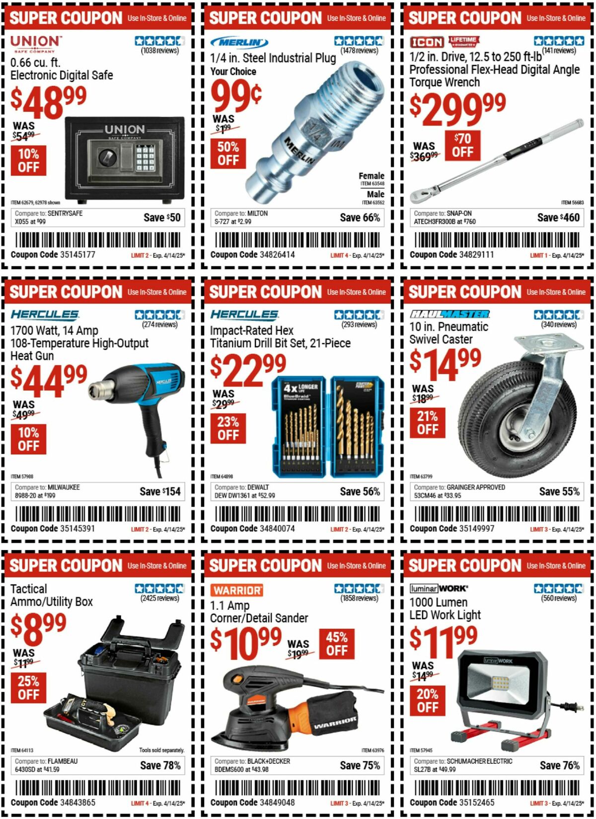 Harbor Freight Tools Weekly Ad from March 24