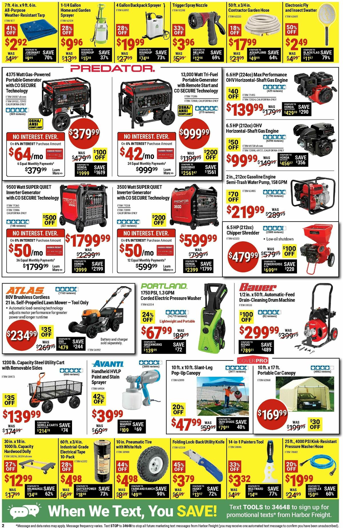 Harbor Freight Tools Weekly Ad from April 7