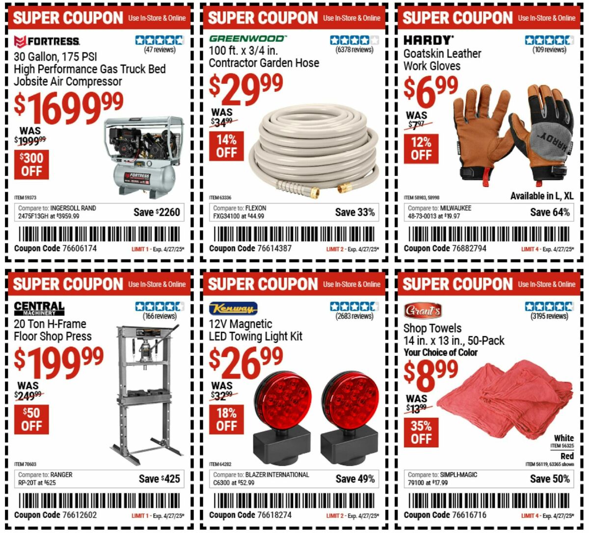 Harbor Freight Tools Weekly Ad from April 15