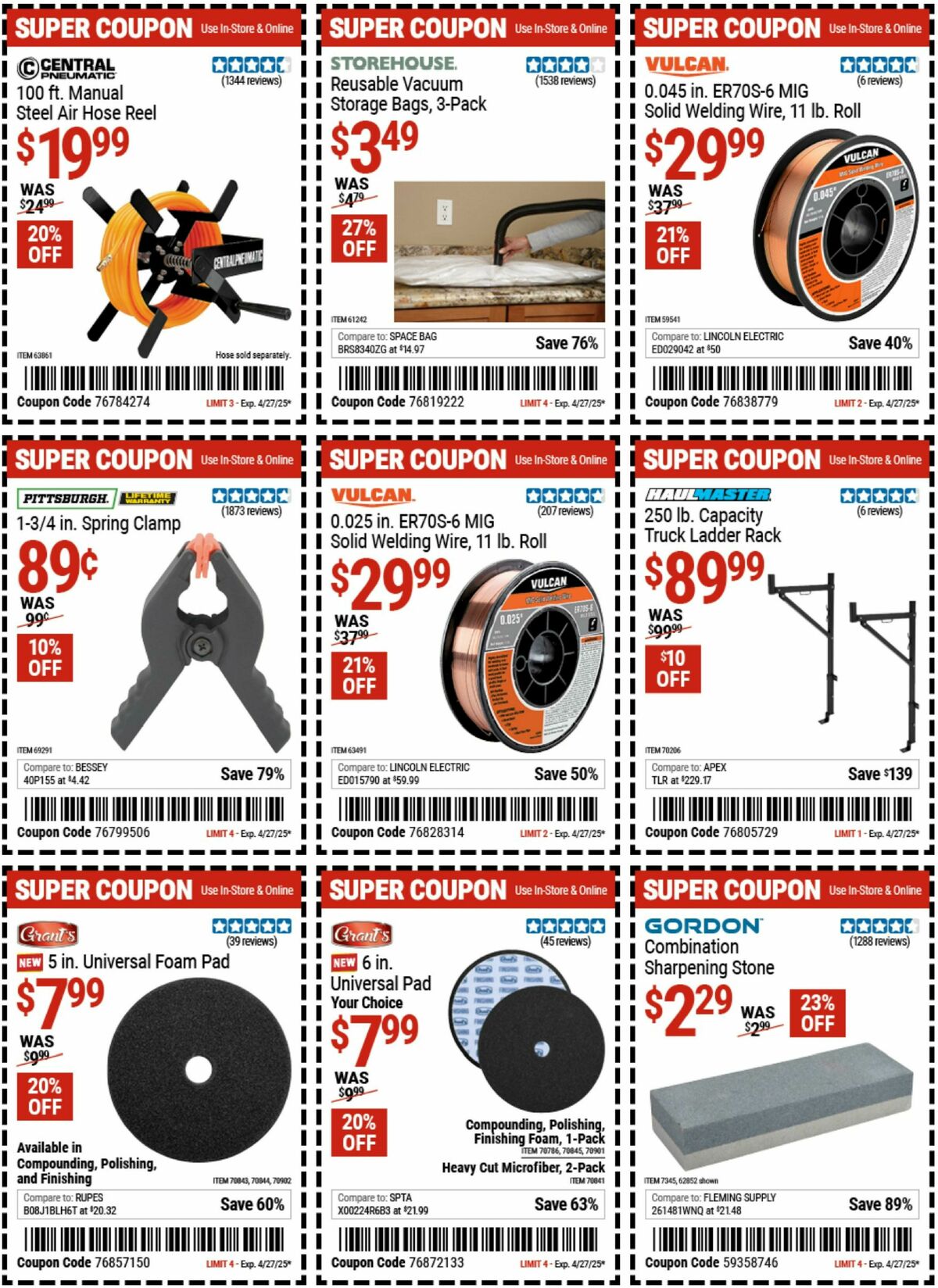 Harbor Freight Tools Weekly Ad from April 15