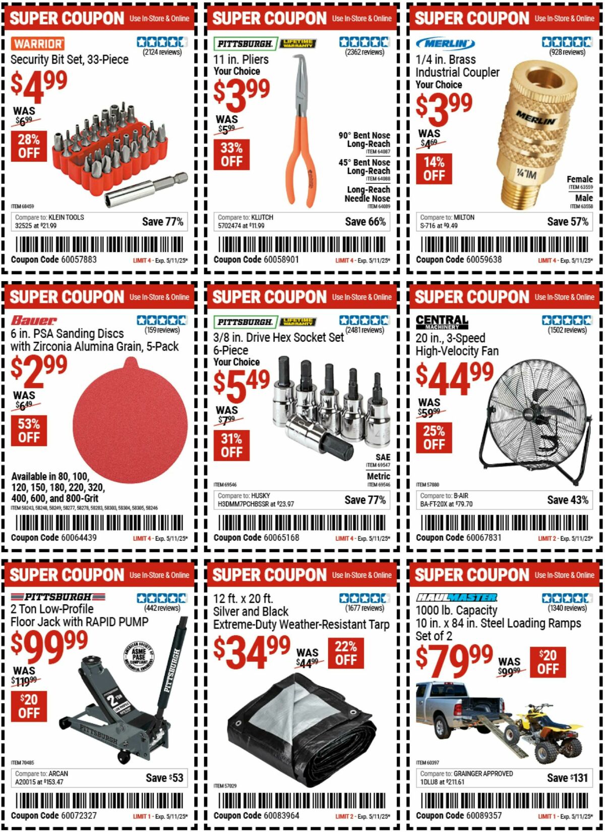 Harbor Freight Tools Weekly Ad from April 28