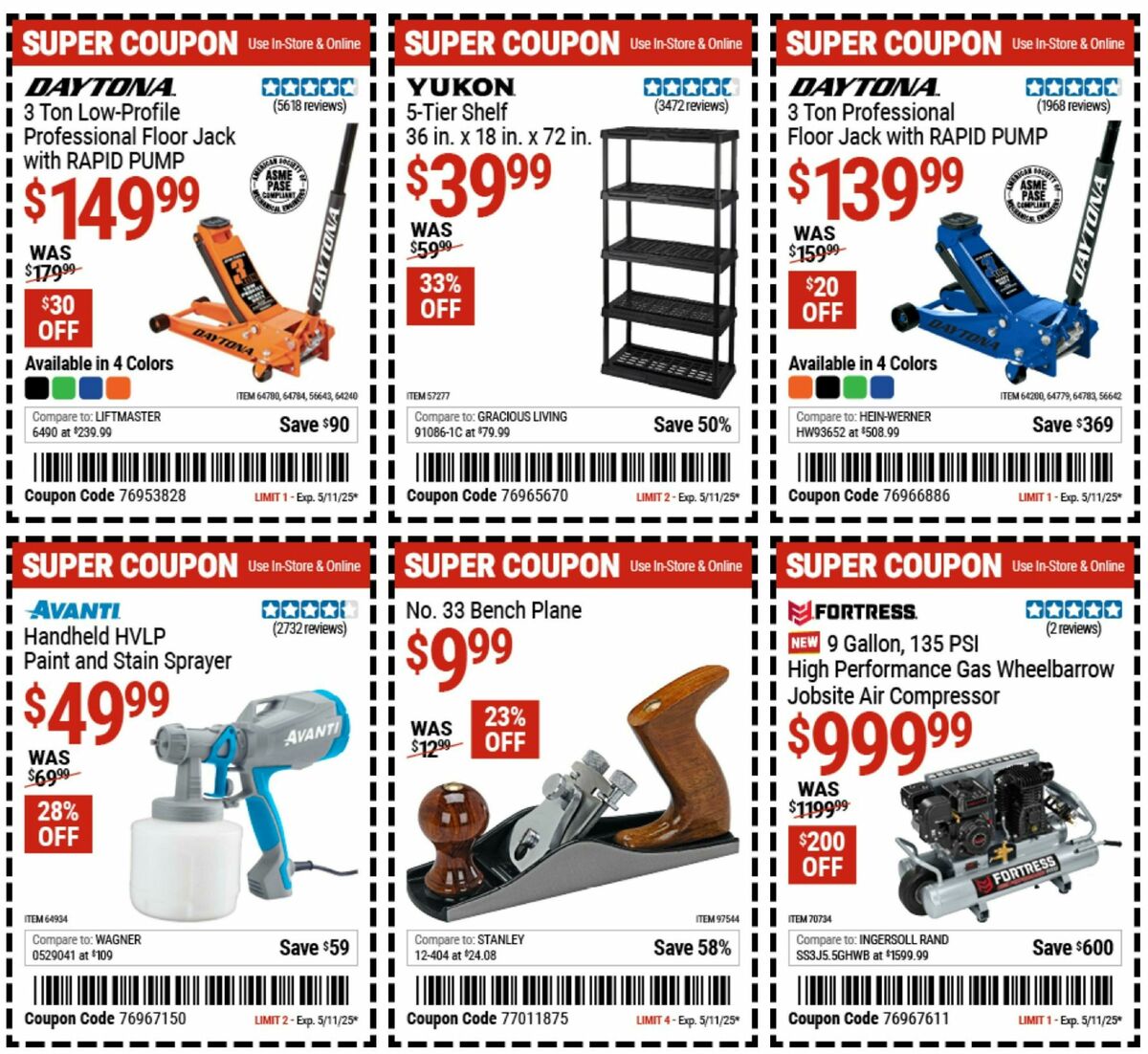 Harbor Freight Tools Weekly Ad from April 28