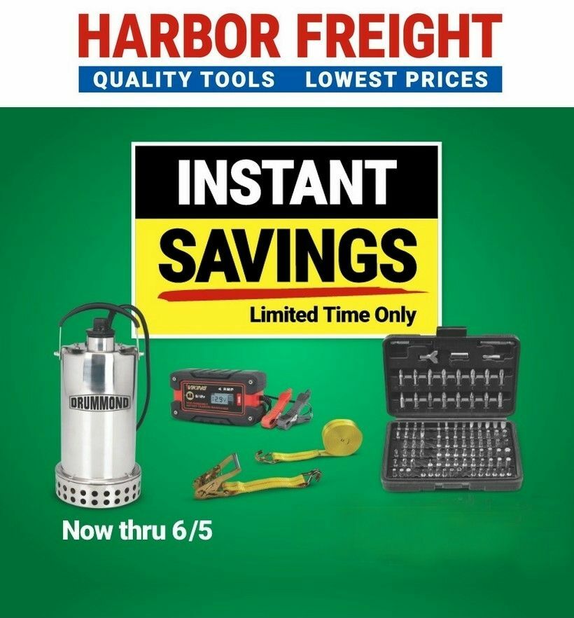 Harbor Freight Tools Instant Savings Weekly Ad from April 28