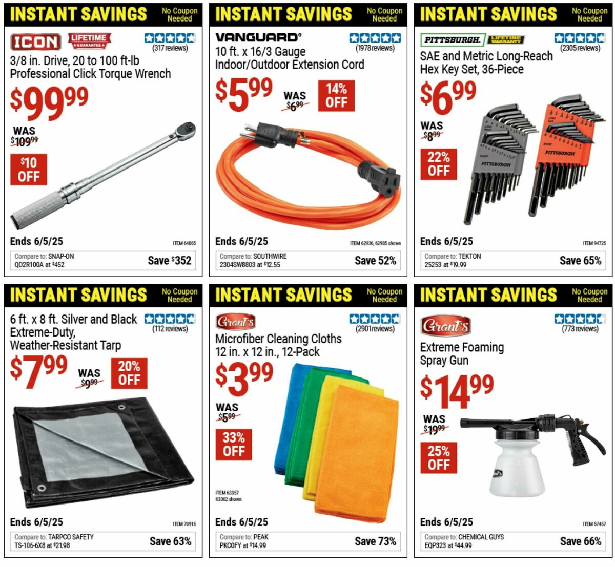 Harbor Freight Tools Instant Savings Weekly Ad from April 28