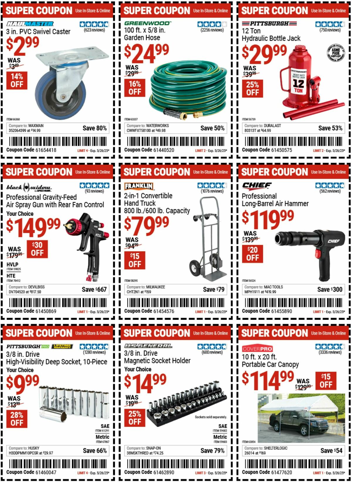 Harbor Freight Tools Weekly Ad from May 12