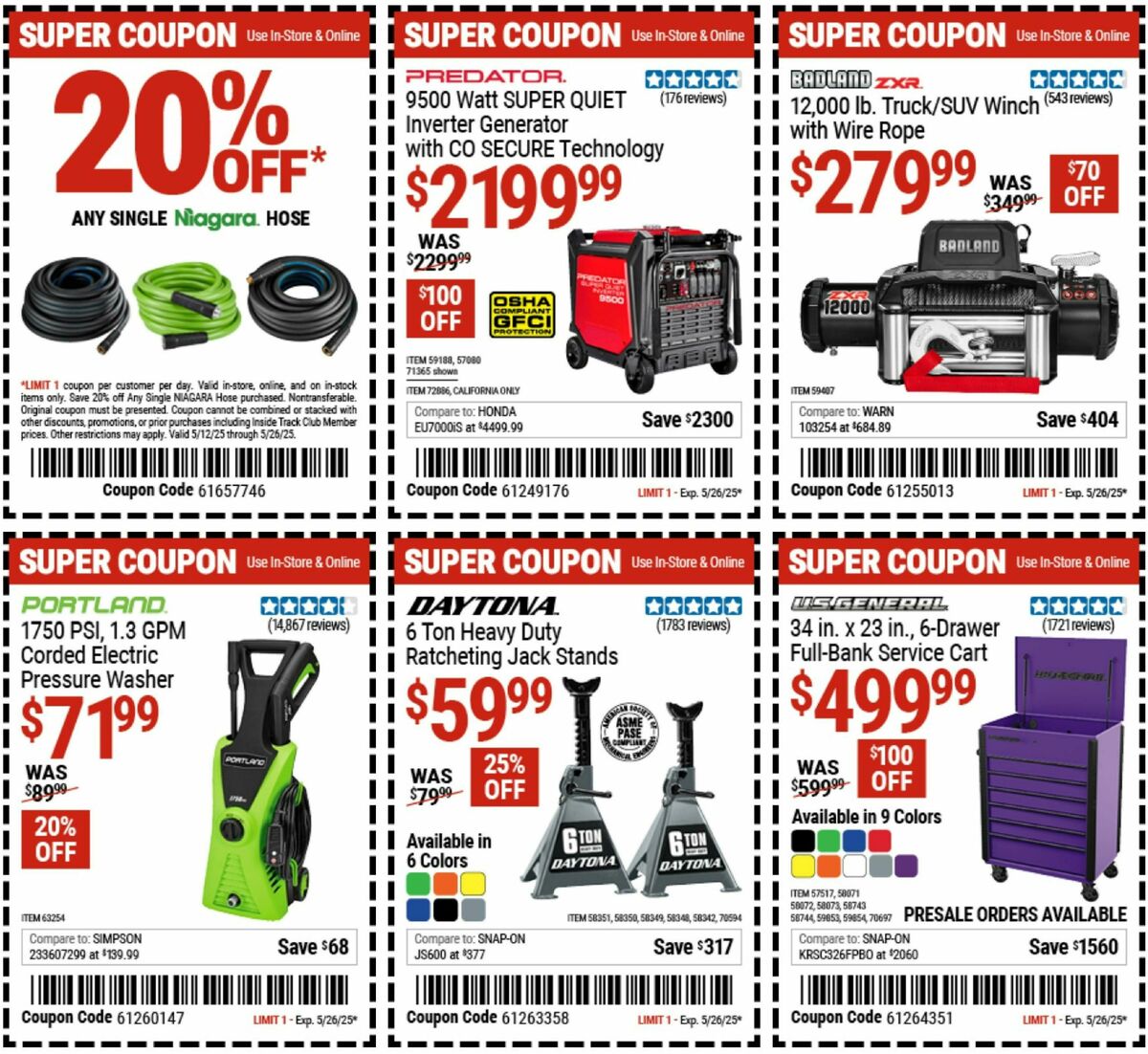 Harbor Freight Tools Weekly Ad from May 12