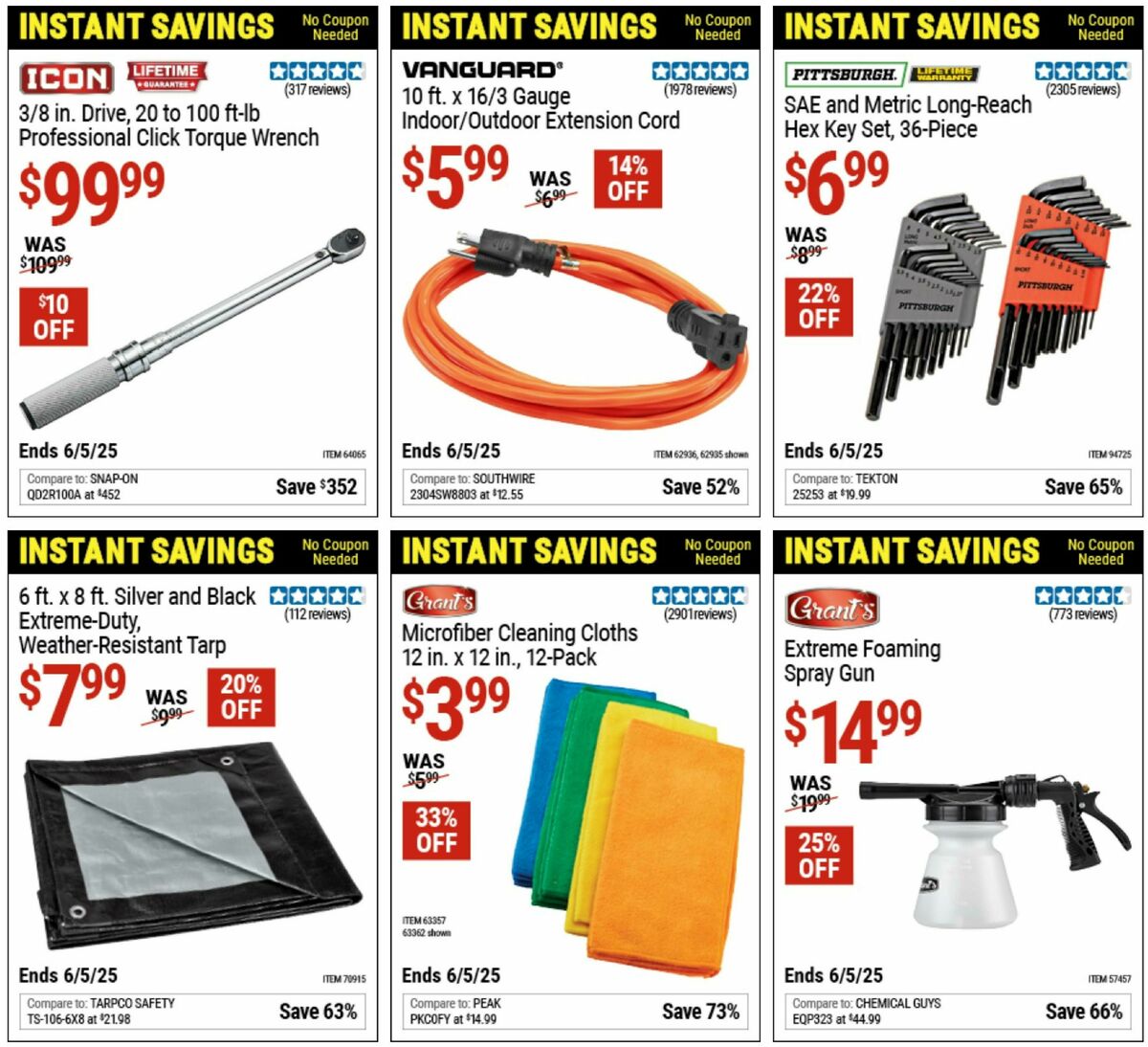 Harbor Freight Tools Instant Savings Weekly Ad from May 12