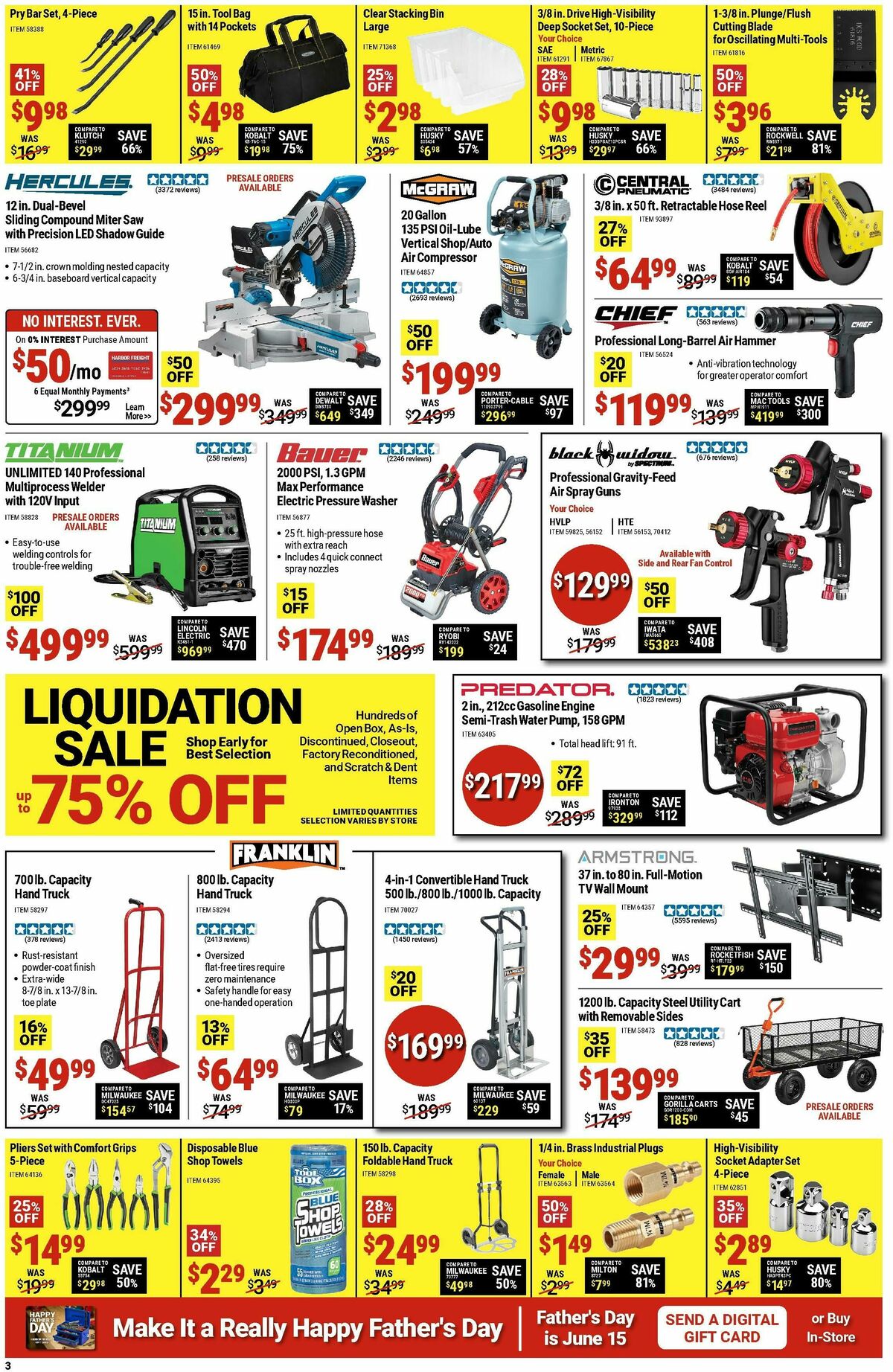 Harbor Freight Tools Weekly Ad from June 9